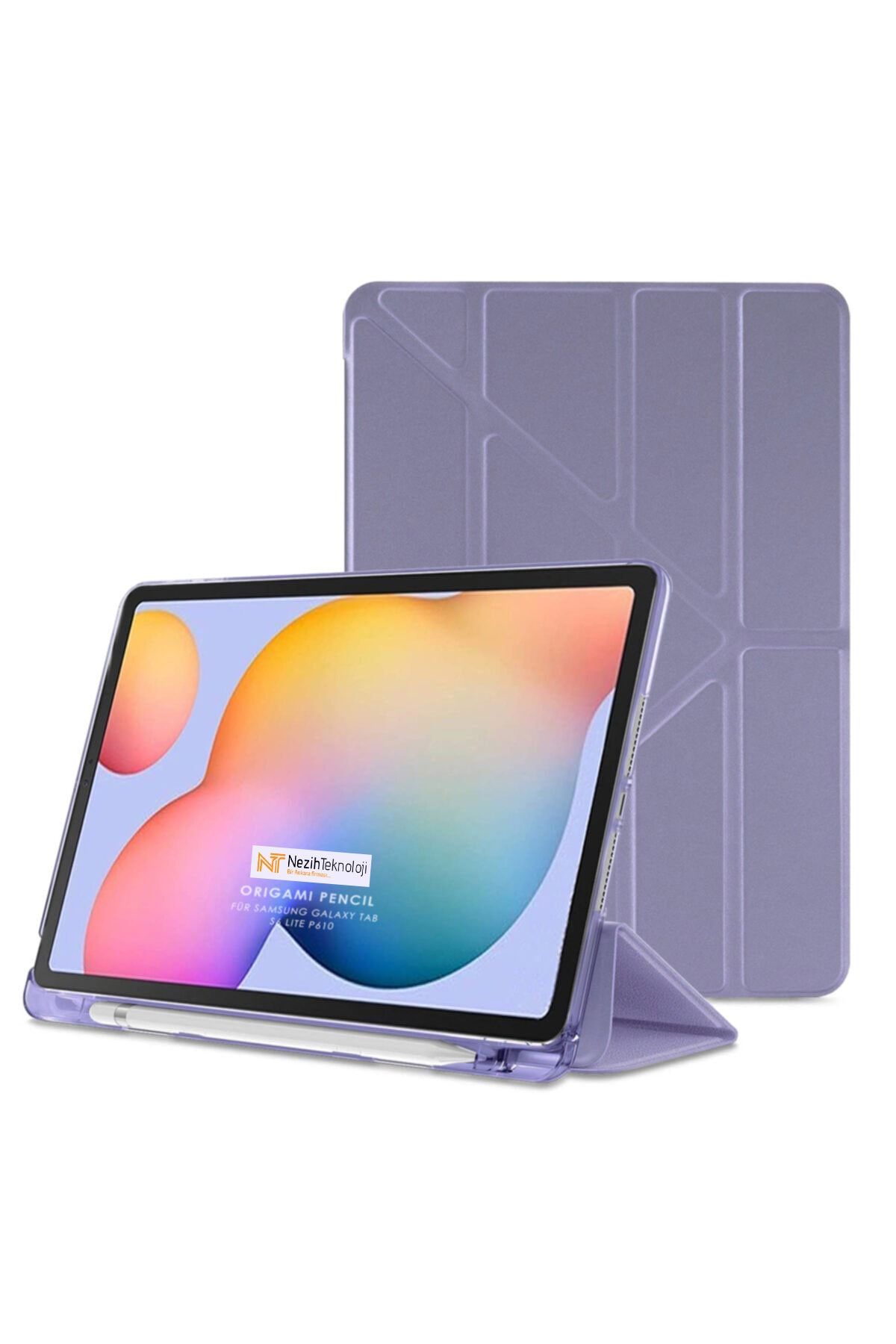 Nezih Case Ipad Air 3 Uyumlu 10.5'' Kalem Bölmeli Katlanabilen 360 Koruma Standlı Yumuşak Akıllı Silikon Kılıf