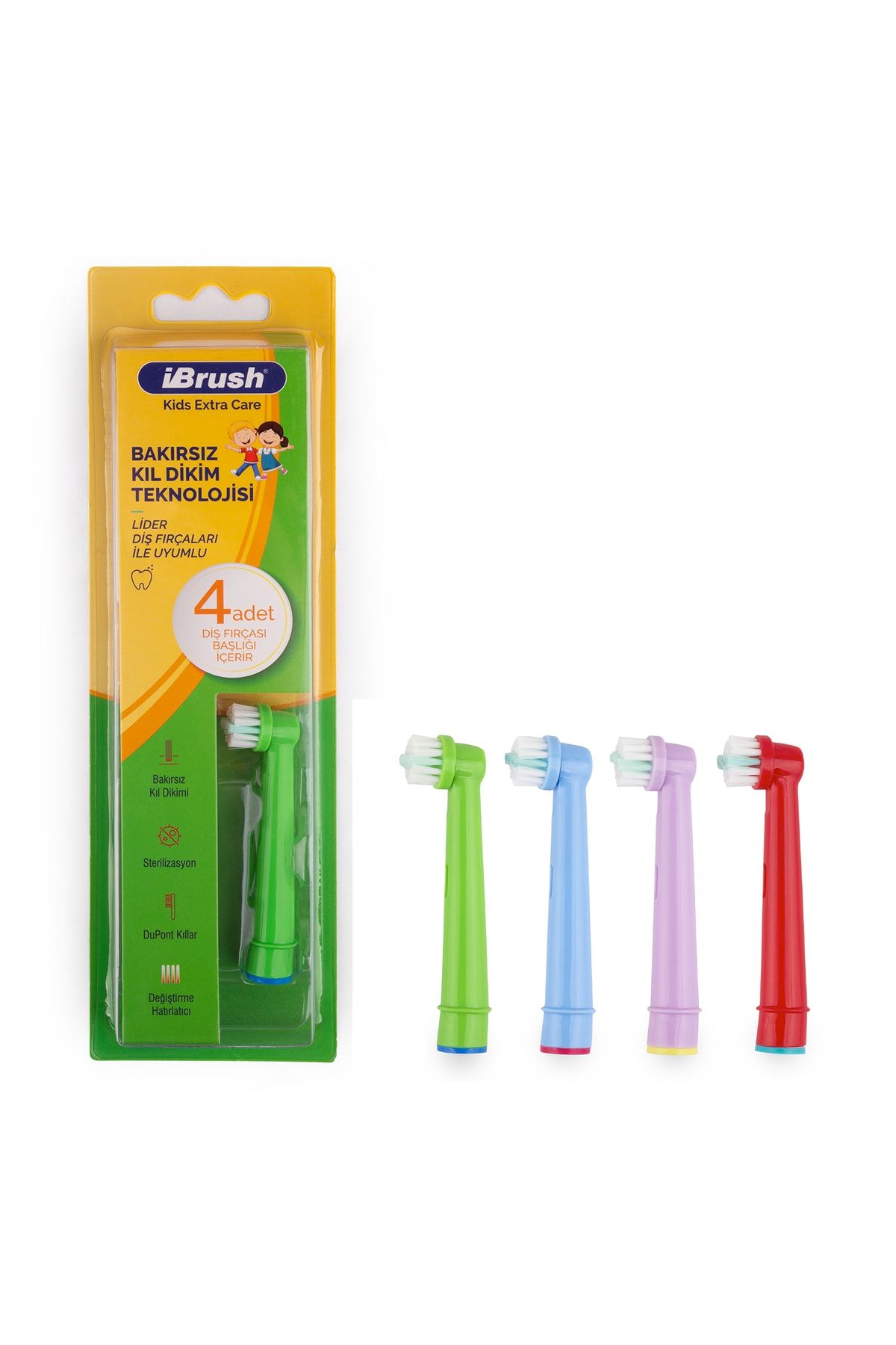 ibrush Kids Extra Care Oral B Çocuklar Için Diş Fırçası Yedek Başlığı Ekstra Hassas Yedek Başlık