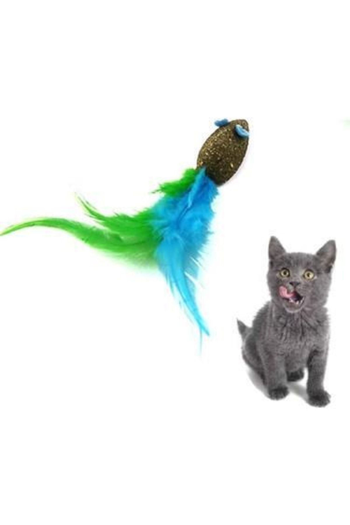 Angora Catnipli Kedi Oyun Fare Tüylü 3,2 Cm
