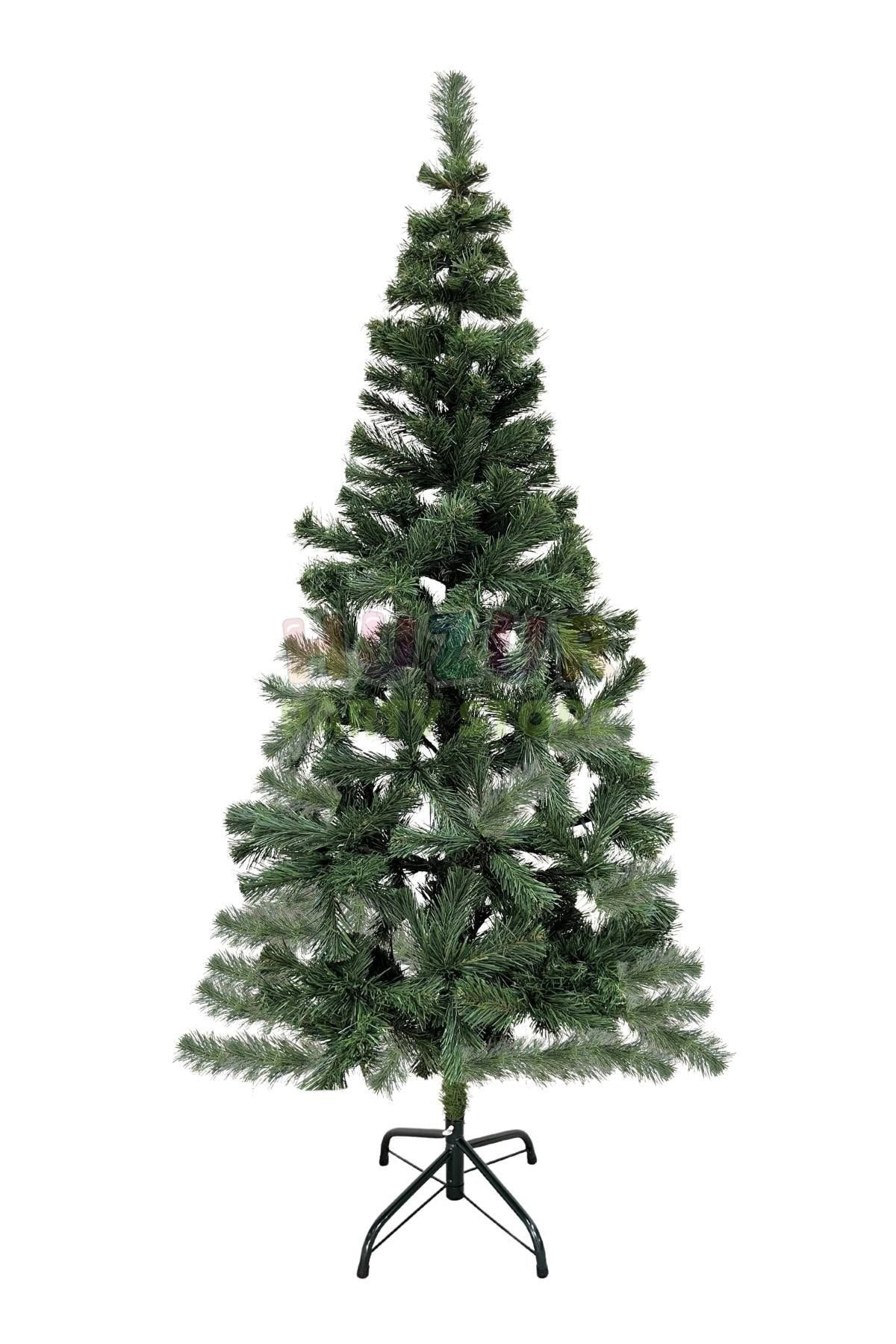Huzur Party Store 150 Cm Lüks Yılbaşı Çam Ağacı 220 Dallı Yeni Yıl Noel Ağacı Metal Ayaklı Demir Gövdeli 1. Kalite
