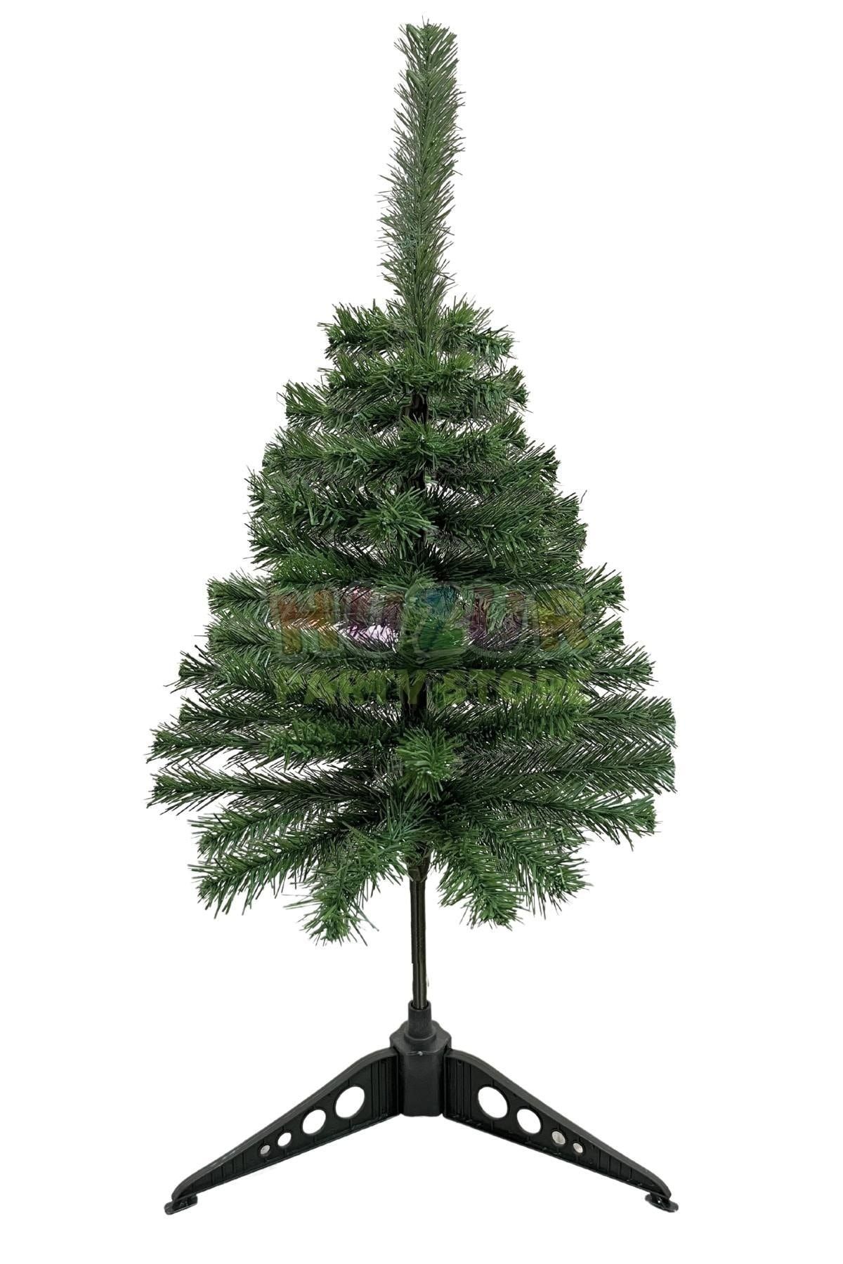 Huzur Party Store 60 Cm Yılbaşı Çam Ağacı 41 Dallı Yeni Yıl Noel Ağacı Plastik Ayaklı Demir Gövdeli 1. Kalite Yaprak