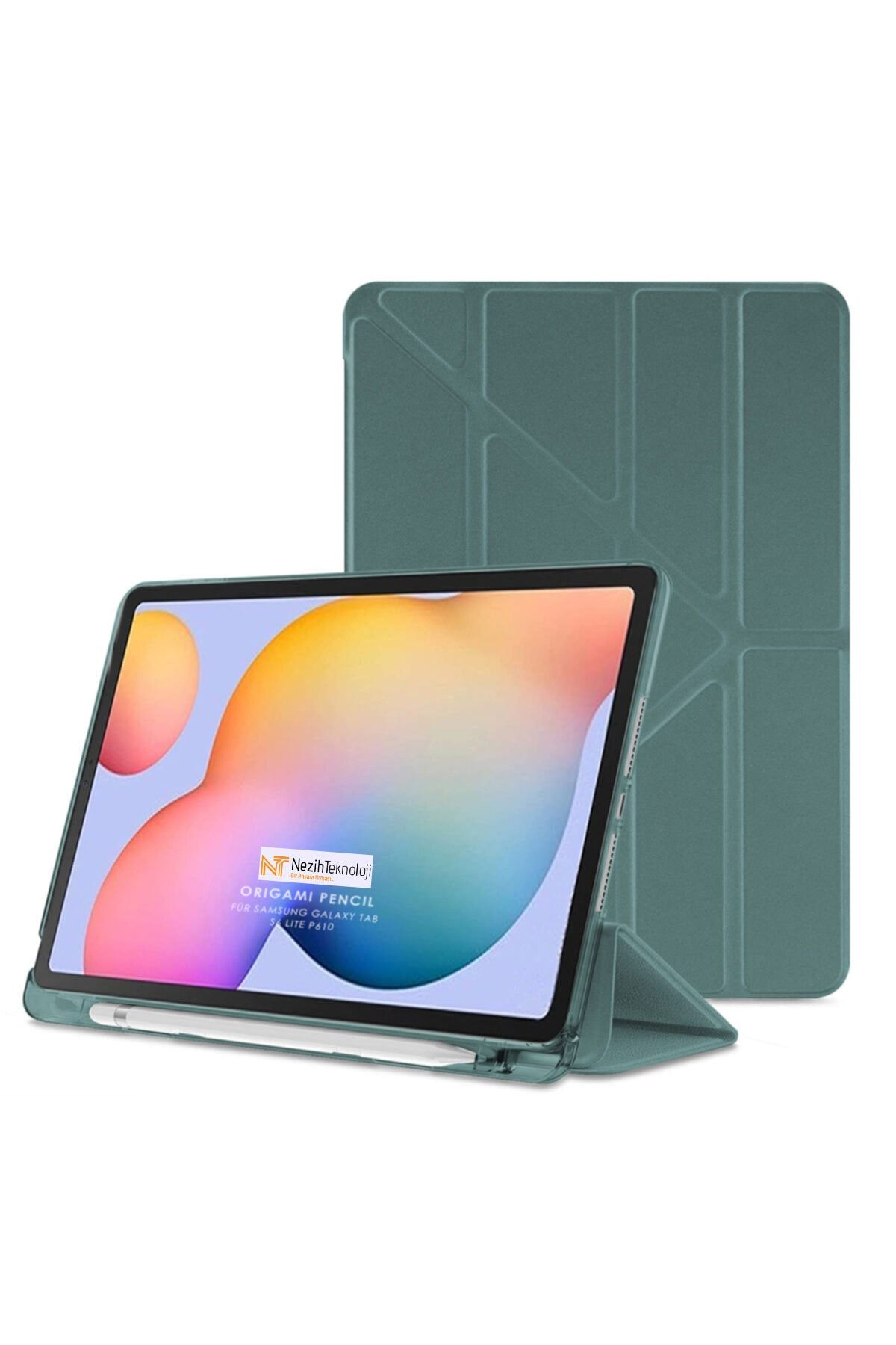 Nezih Case Ipad Air 3 Uyumlu 10.5'' Kalem Bölmeli Katlanabilen 360 Koruma Standlı Yumuşak Akıllı Silikon Kılıf