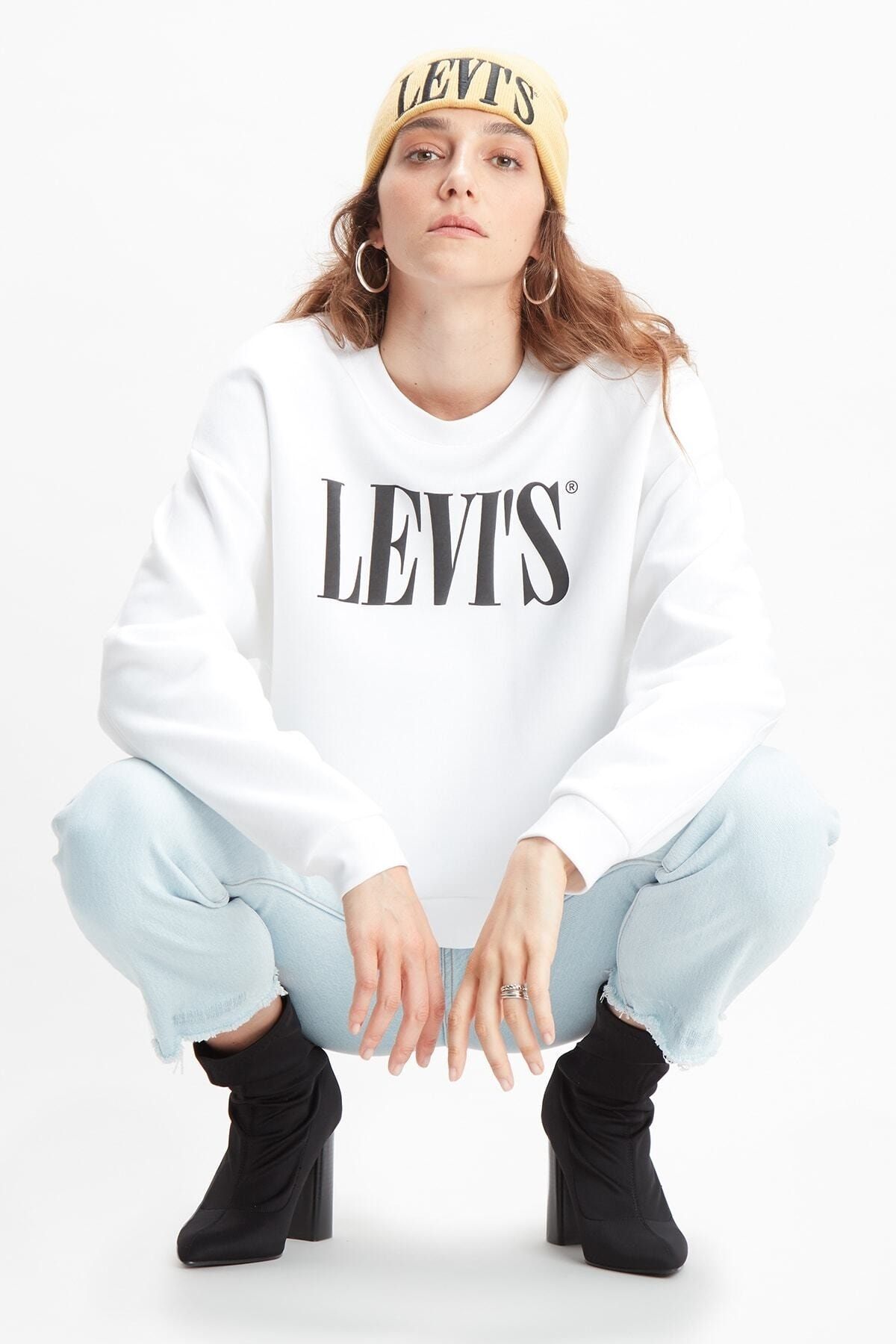 Levi's Kadın Graphic 90's Serif Sweatshirt 85283-0000