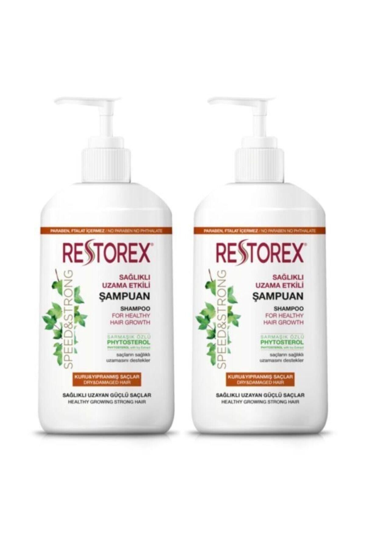 Restorex 2 Adet Şampuan Kuru Ve Yıpranmış Saçlar 1000 ml Sağlıklı Uzama Etkili 2rest_kuru