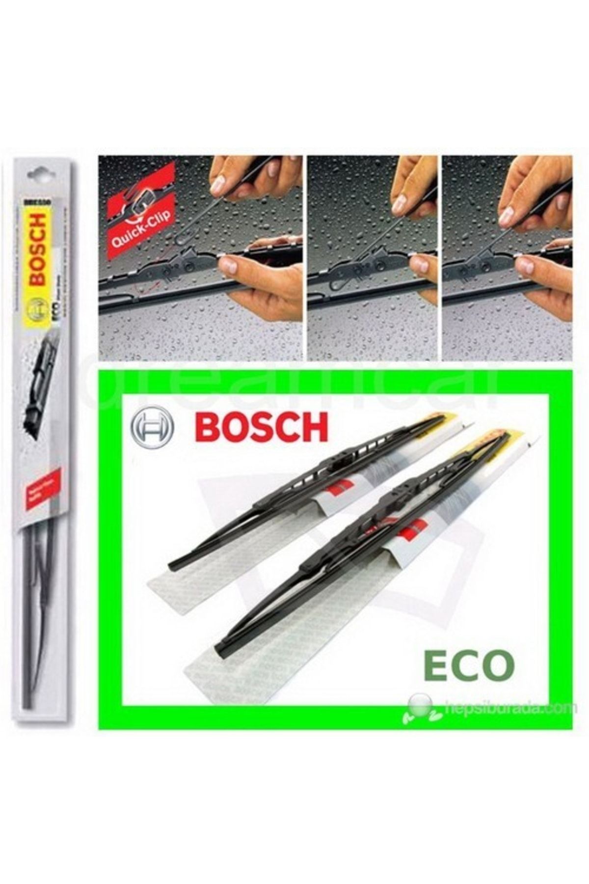 Bosch Eco Universal Quick-clip Telli Grafitili Silecek 65 Cm. 1 Adet 3397011402