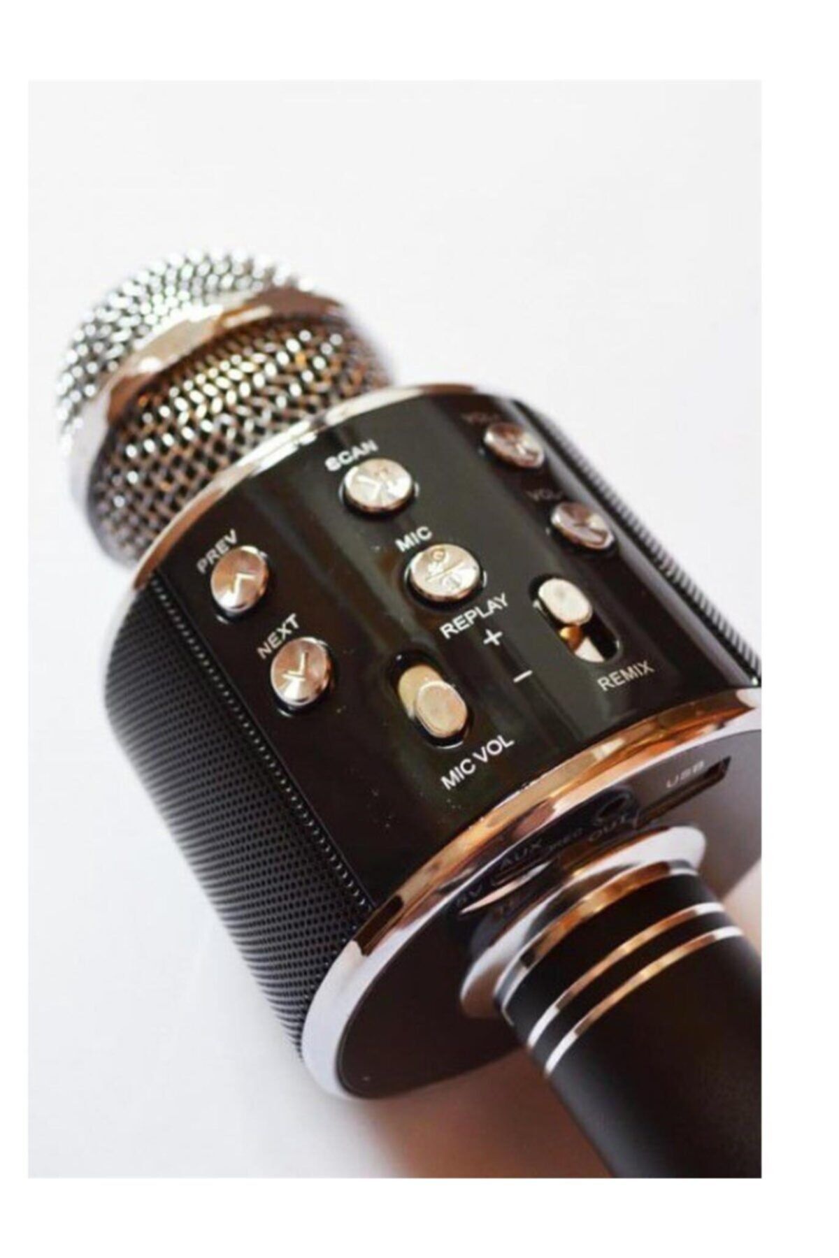 rennway Şarj Edilebilir Telefon Ve Usb Bağlantılı Karaoke Mikrofon (Siyah)