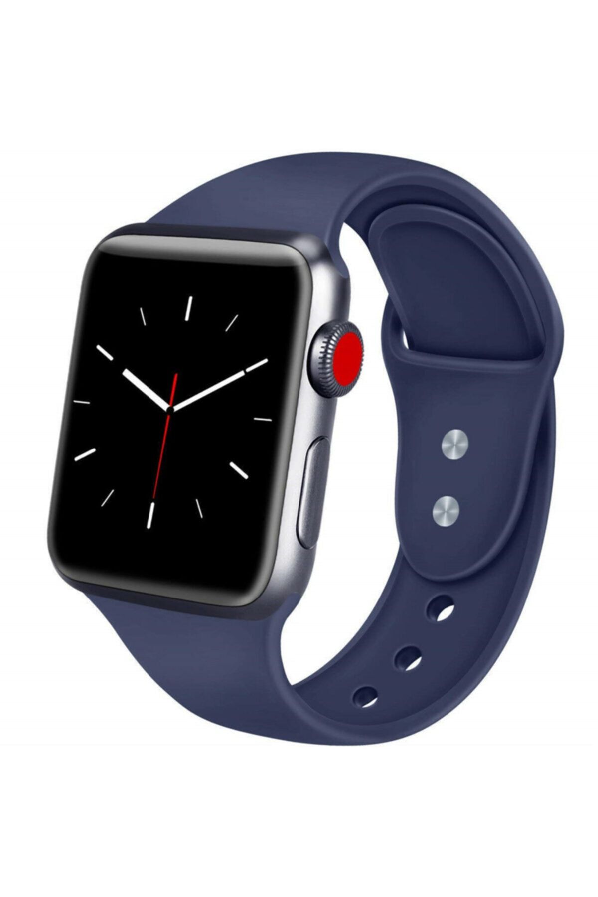 Bilişim Aksesuar Apple Watch 42 44 45 49 Mm Watch Ultra Silikon Kordon Lacivert