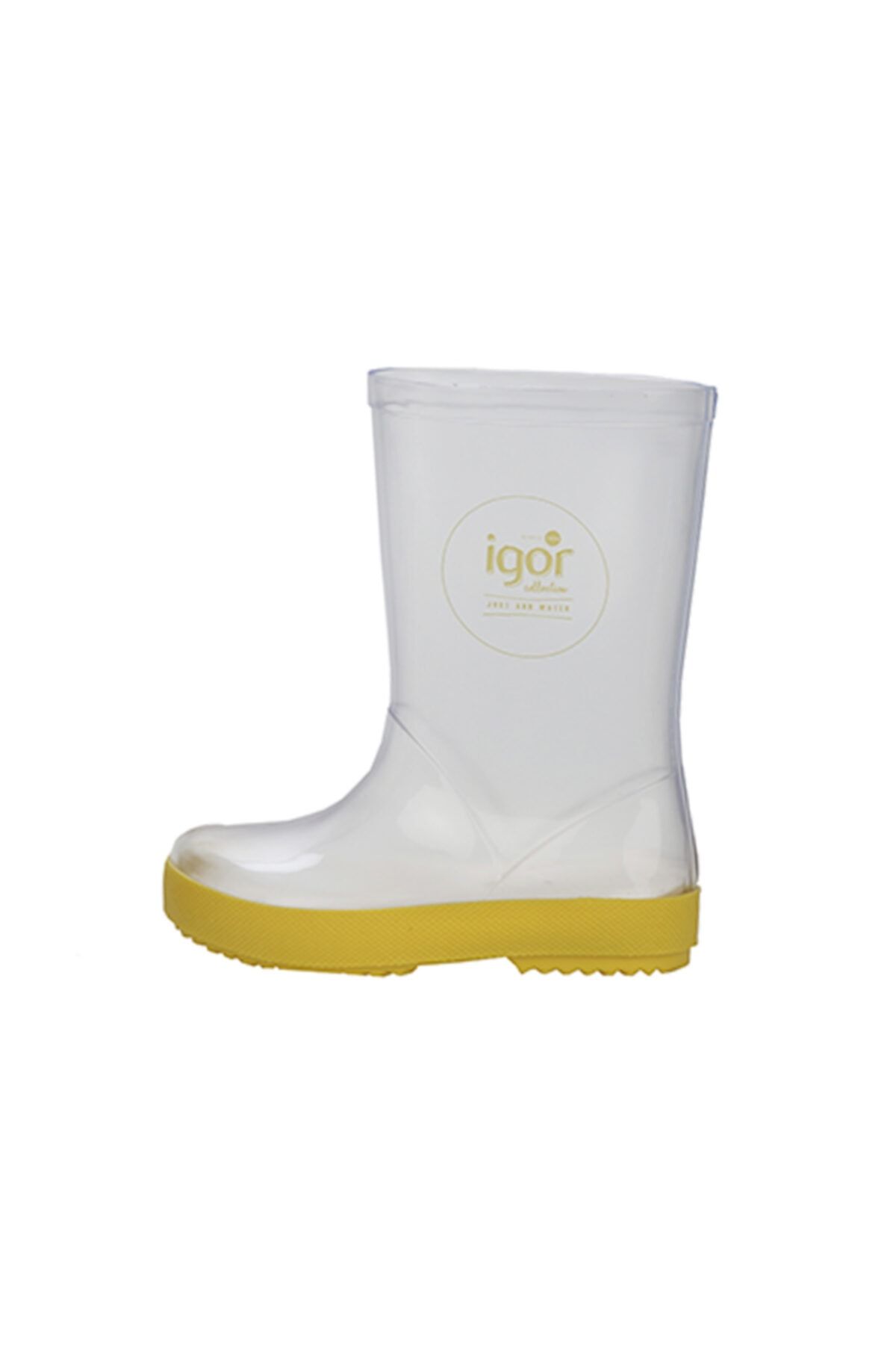 IGOR W10187 Splash Cristal Çocuk Sarı Beyaz Yağmur Çizmesi