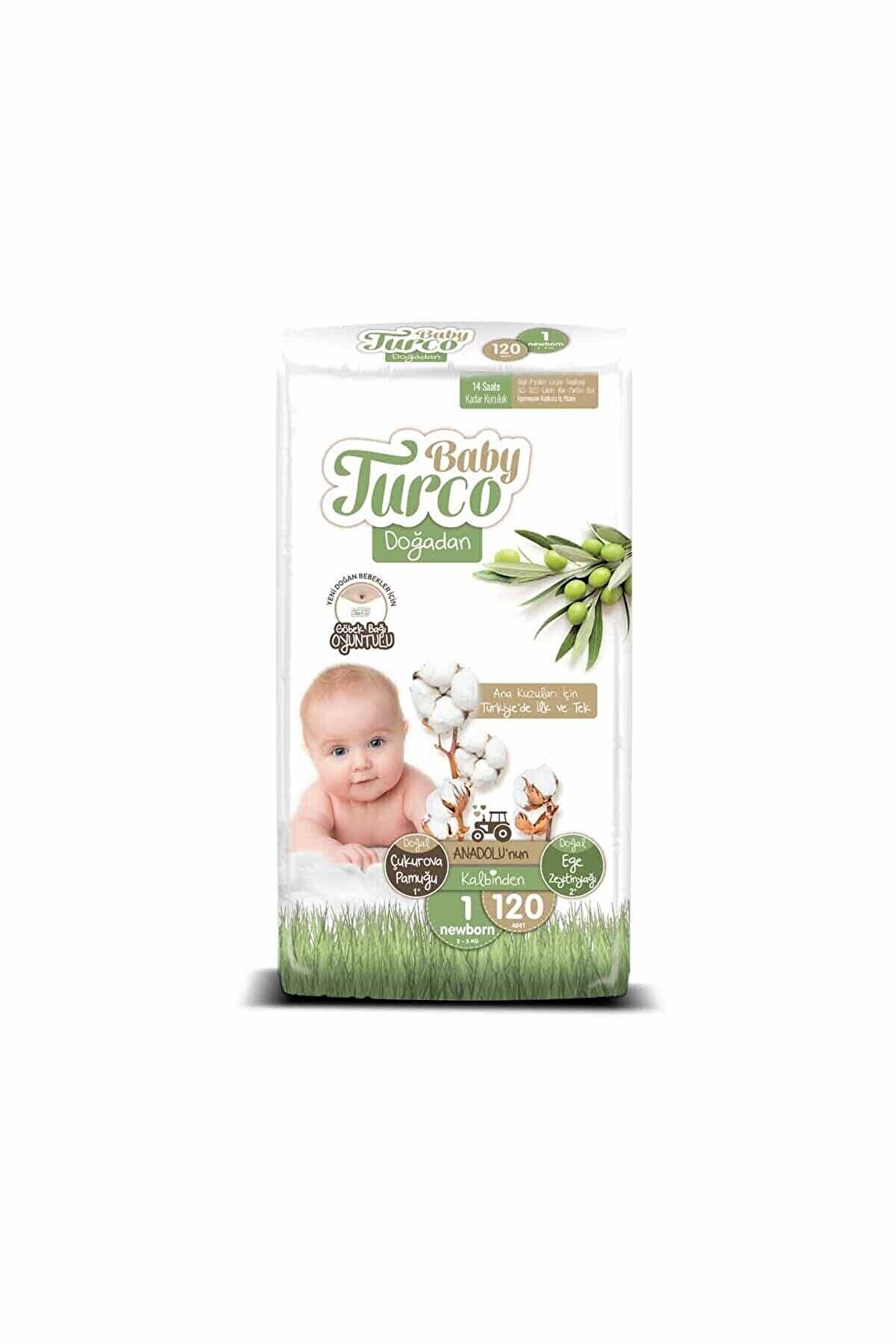 Baby Turco Doğadan Bebek Bezi 1 Numara 120 Adet