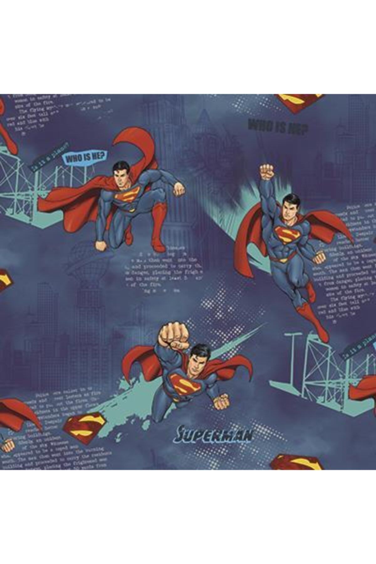 Adawall Adakids 8914-1 Genç Çocuk Süpermenli Desenli Duvar Kağıdı