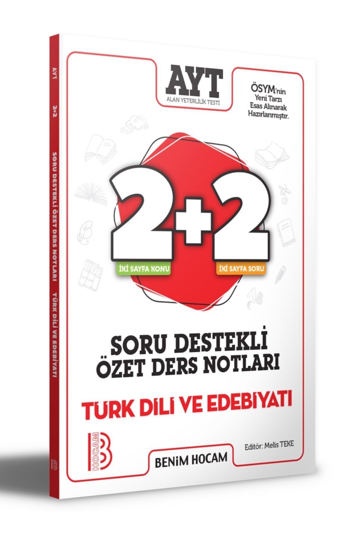 Benim Hocam Yayınları 2021 Ayt Türk Dili Ve Edebiyatı 2 2 Soru Destekli Özet Ders Notları