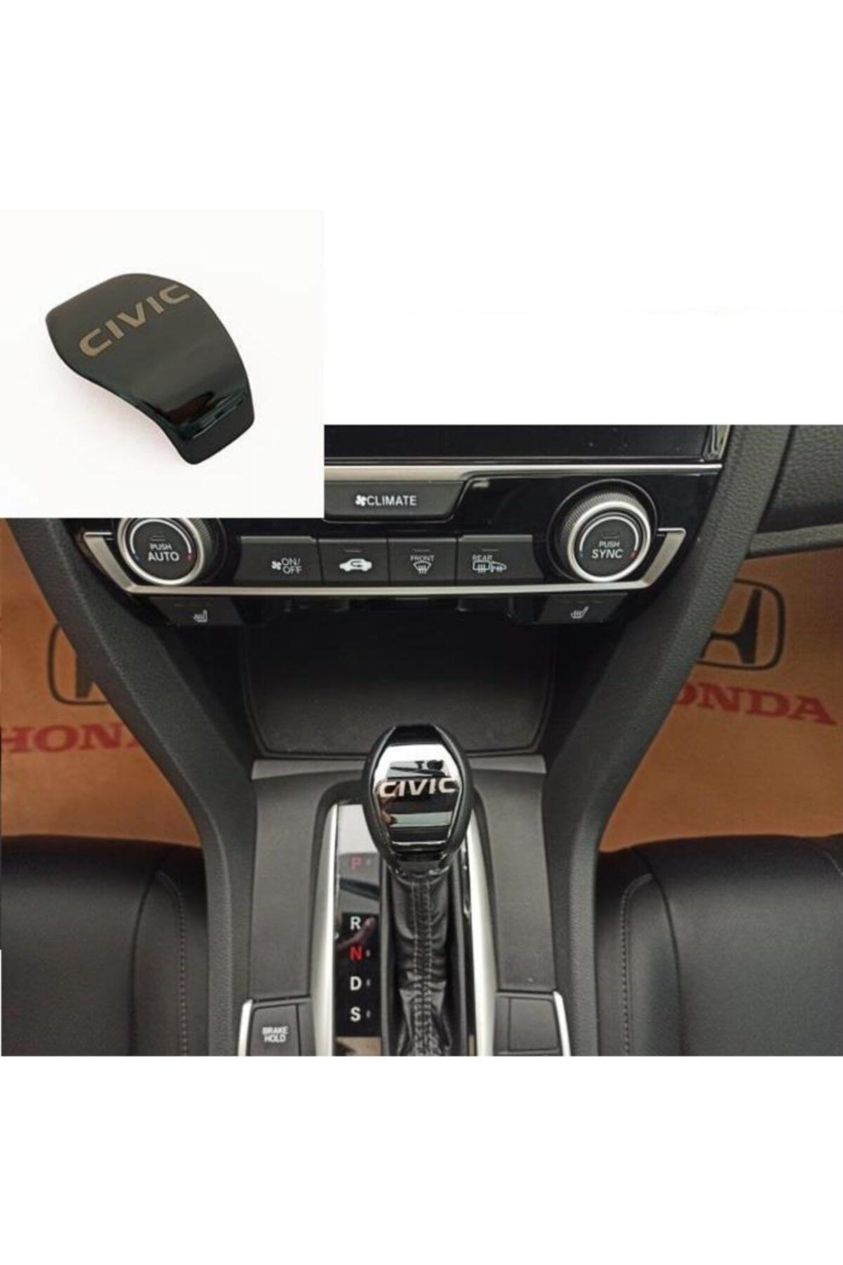 OLED GARAJ Honda Civic İçin Uyumlu 2016-2020 Fc5 Füme Vites Topuzu