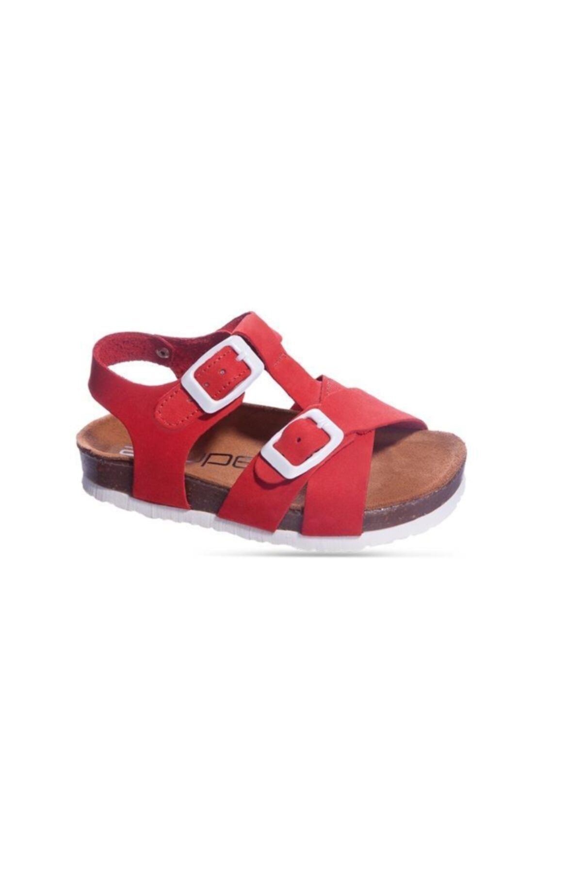 Sanbe 511 N 7103 26-30 Deri Sandalet Kırmızı