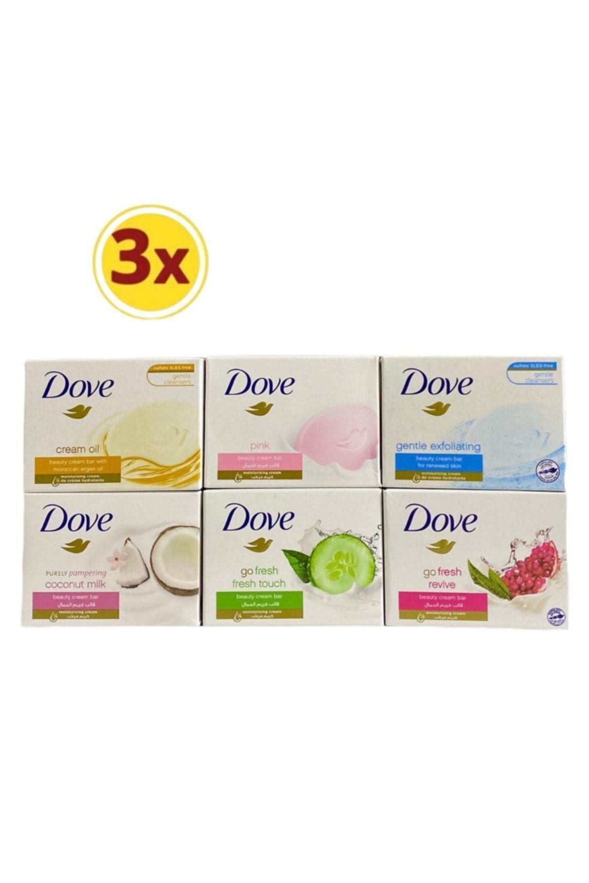 Dove Sabun Güzellik Sabunu Cream Fresh Sabun Cream Oil 18 X 100 Gr
