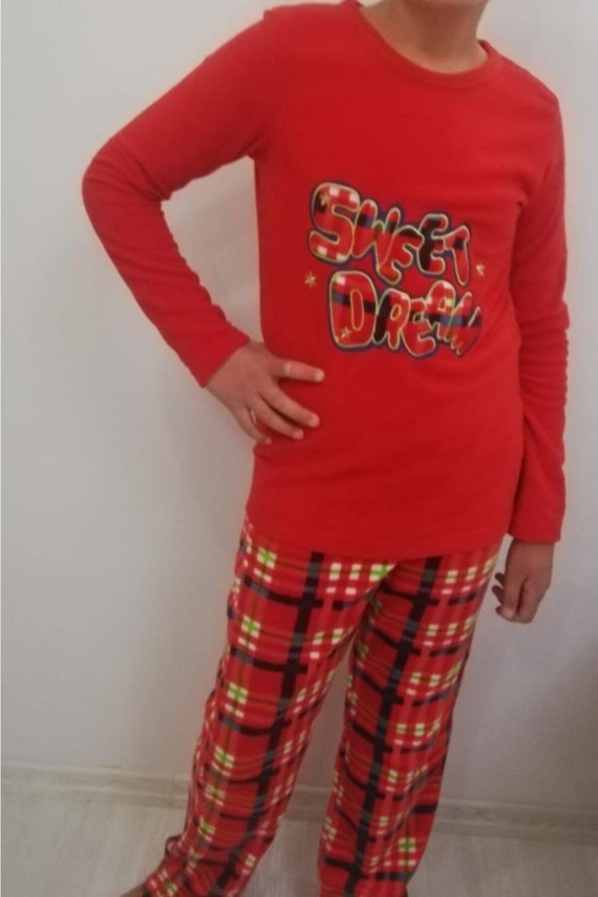 Haluk Bayram Ba Ha Polar Pijama Takımı Kırmızı