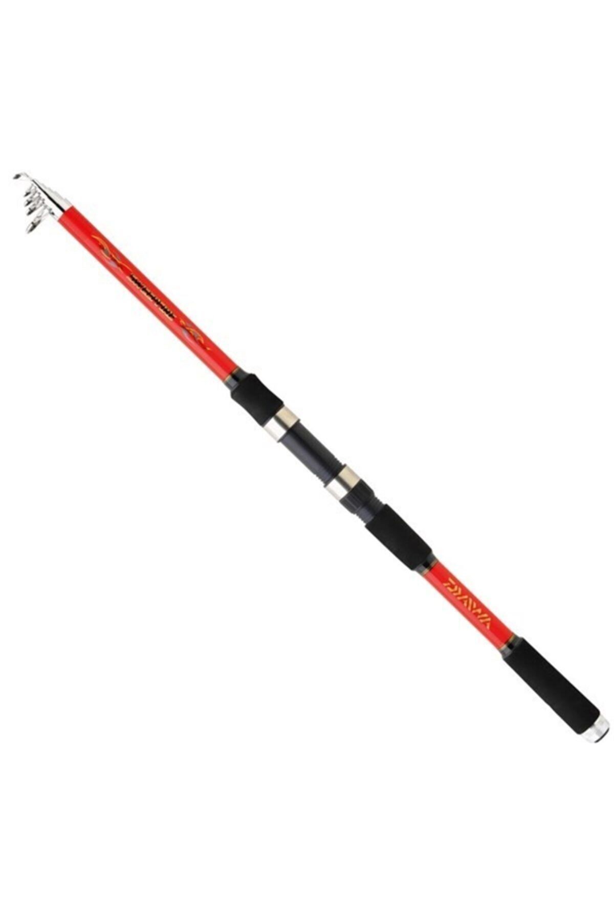 DAIWA Siyah Kırmızı Sweepfire Mini Teleskopik Olta Kamışı 3.00m 20-60gr