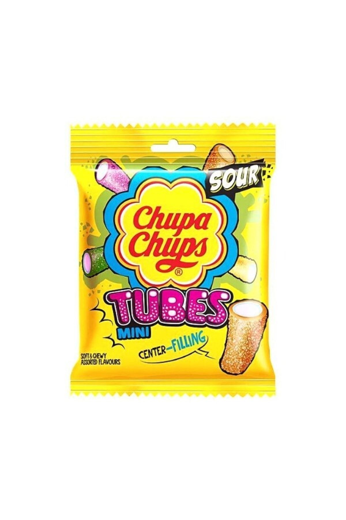 Chupa Chups Sour Tubes Mixed Fruit 85 G