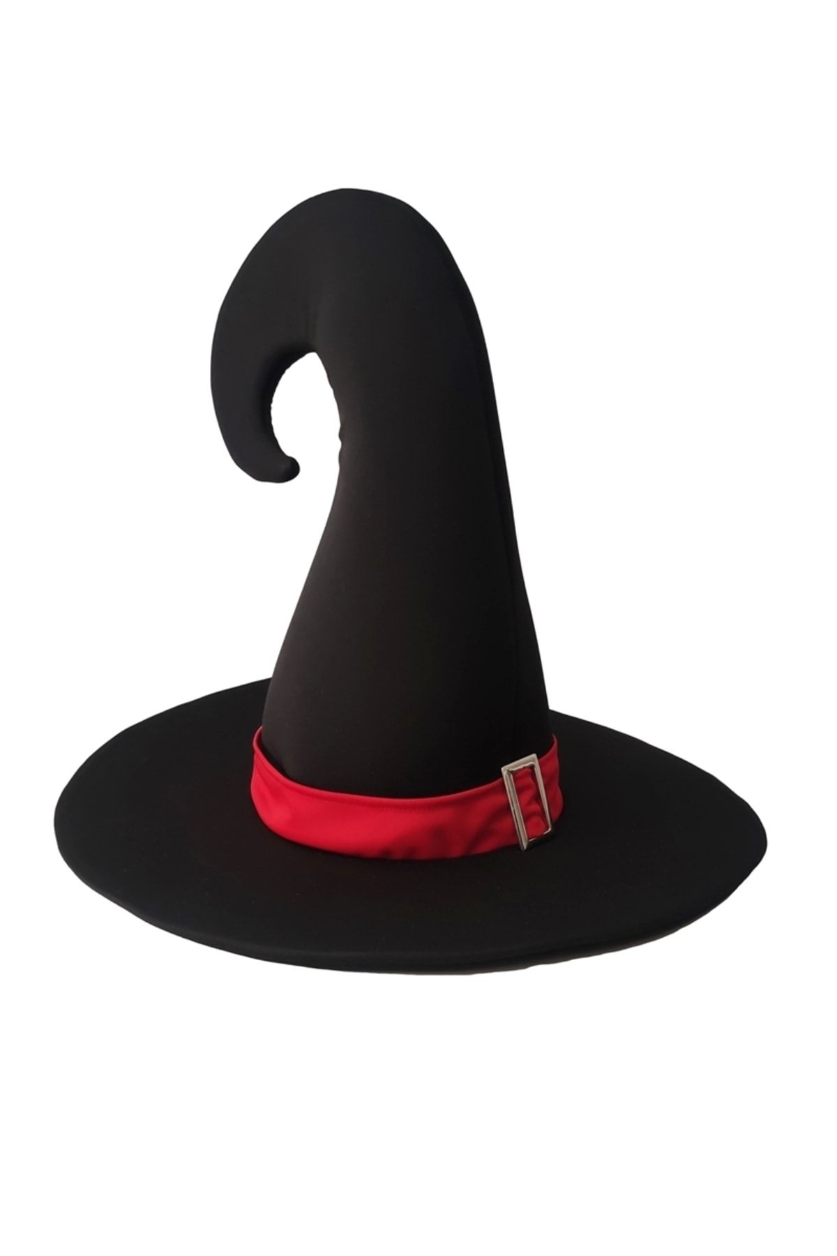 Kostüm Sarayı Cadı Şapkası Toka Detaylı Bükümlü Yetişkin