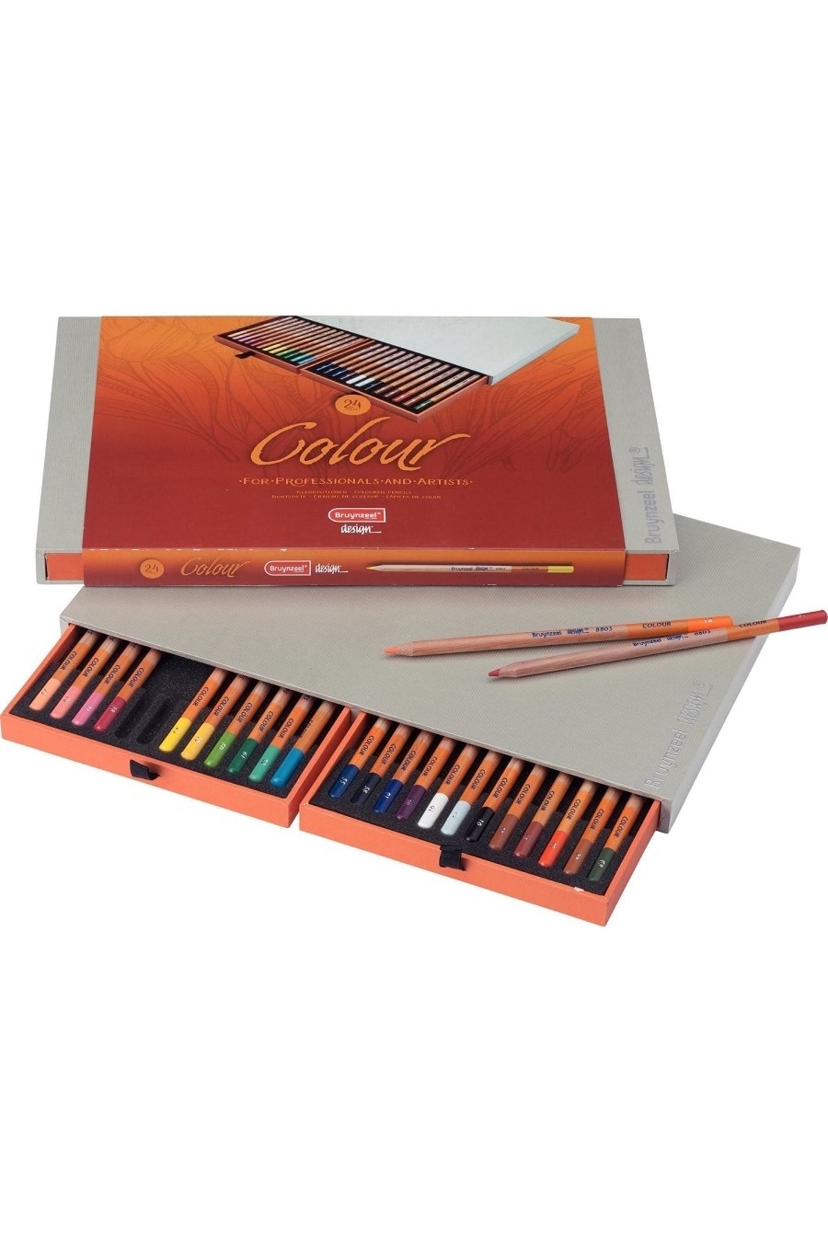 Bruynzeel Design Colour Pencils Deluxe Box Kuru Boya Kalem Seti 24 Renk