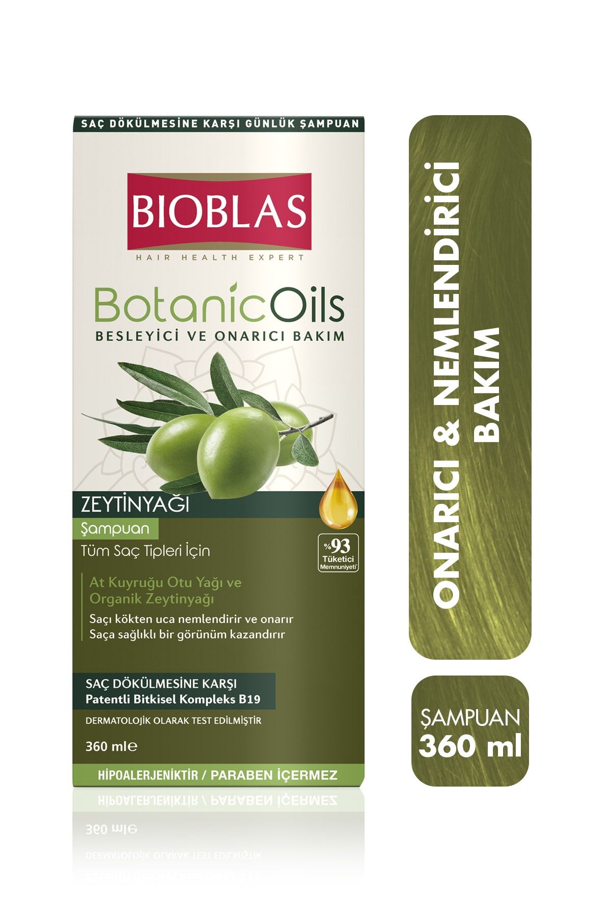 Bioblas Organic Oils Kuru Ve Yıpranmış Saçlar Için Şampuan 360 ml Zeytinyağı Ve At Kuyruğu Yağı Şampuanı