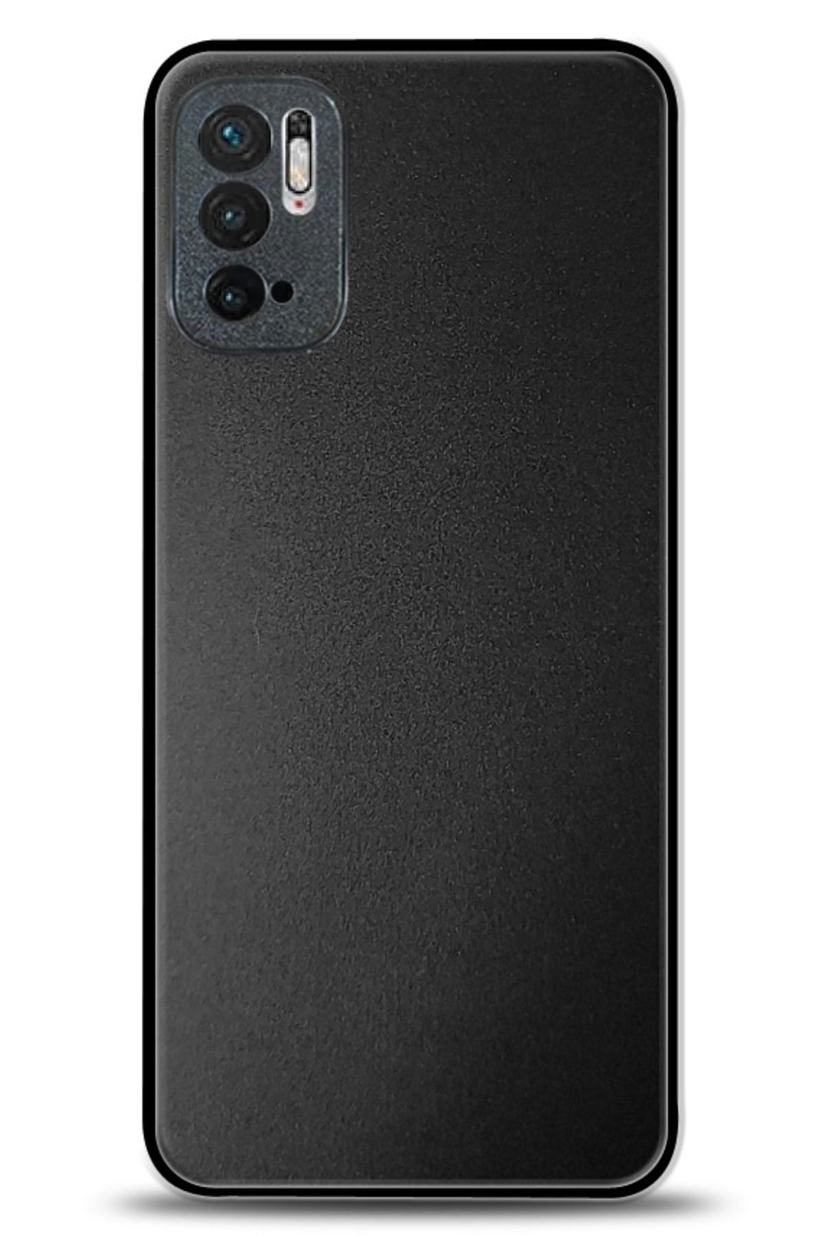 Dafoni Xiaomi Redmi Note 10 5g Metal Siyah Rubber Kılıf