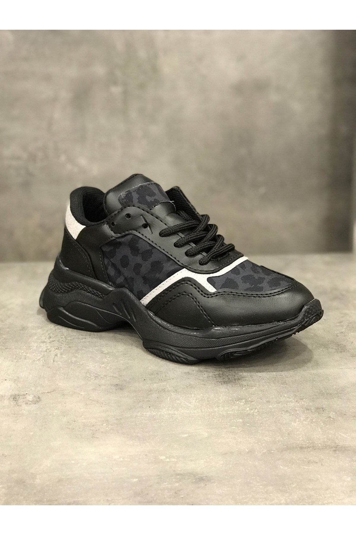 Akalın Ayakkabı Siyah - Z-k Koşu Spor Sneaker Günlük Yürüyüş Ayakkabı