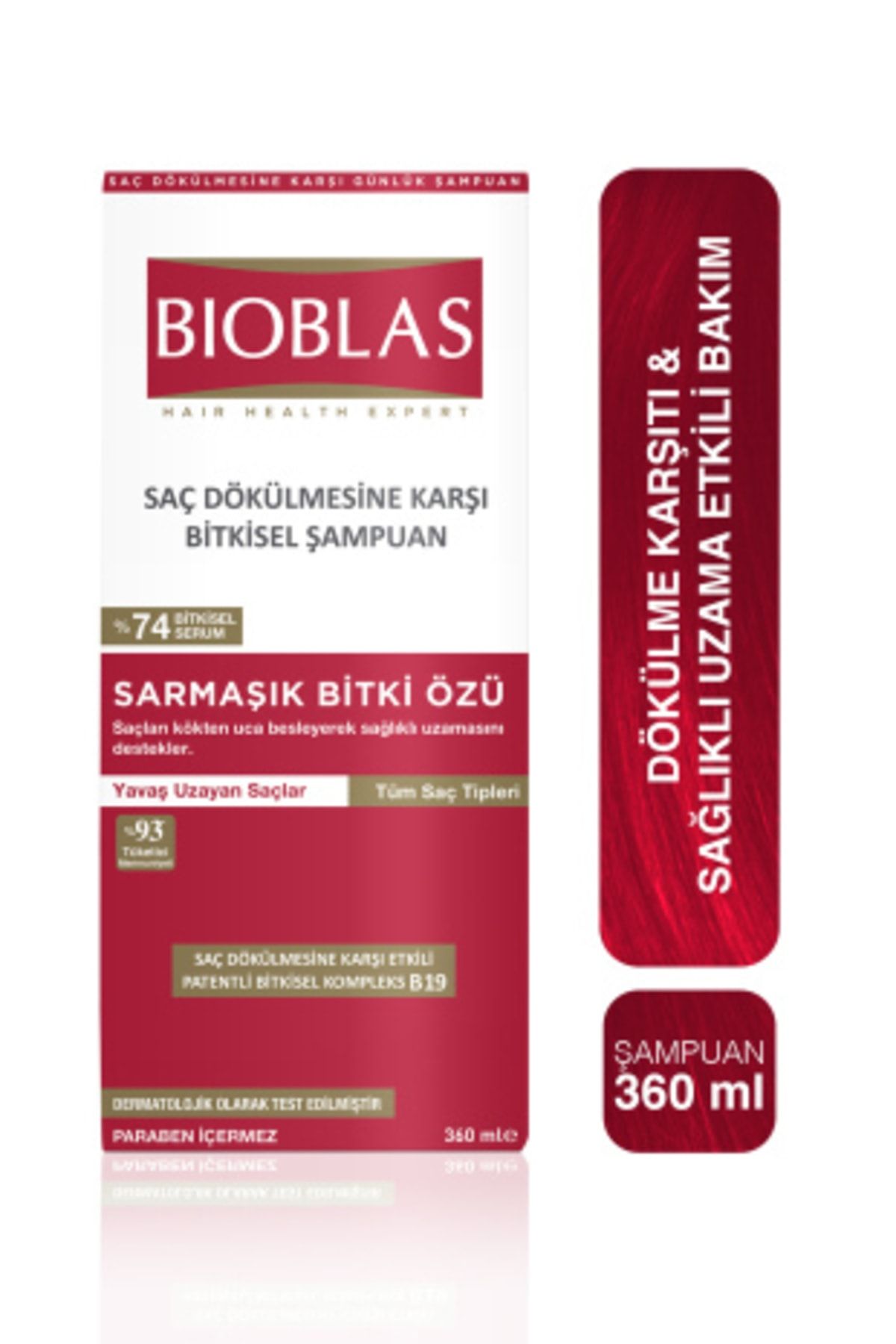 Bioblas Saç Dökülme Karşıtı Sağlıklı Uzama Etkili Şampuan 360 ml
