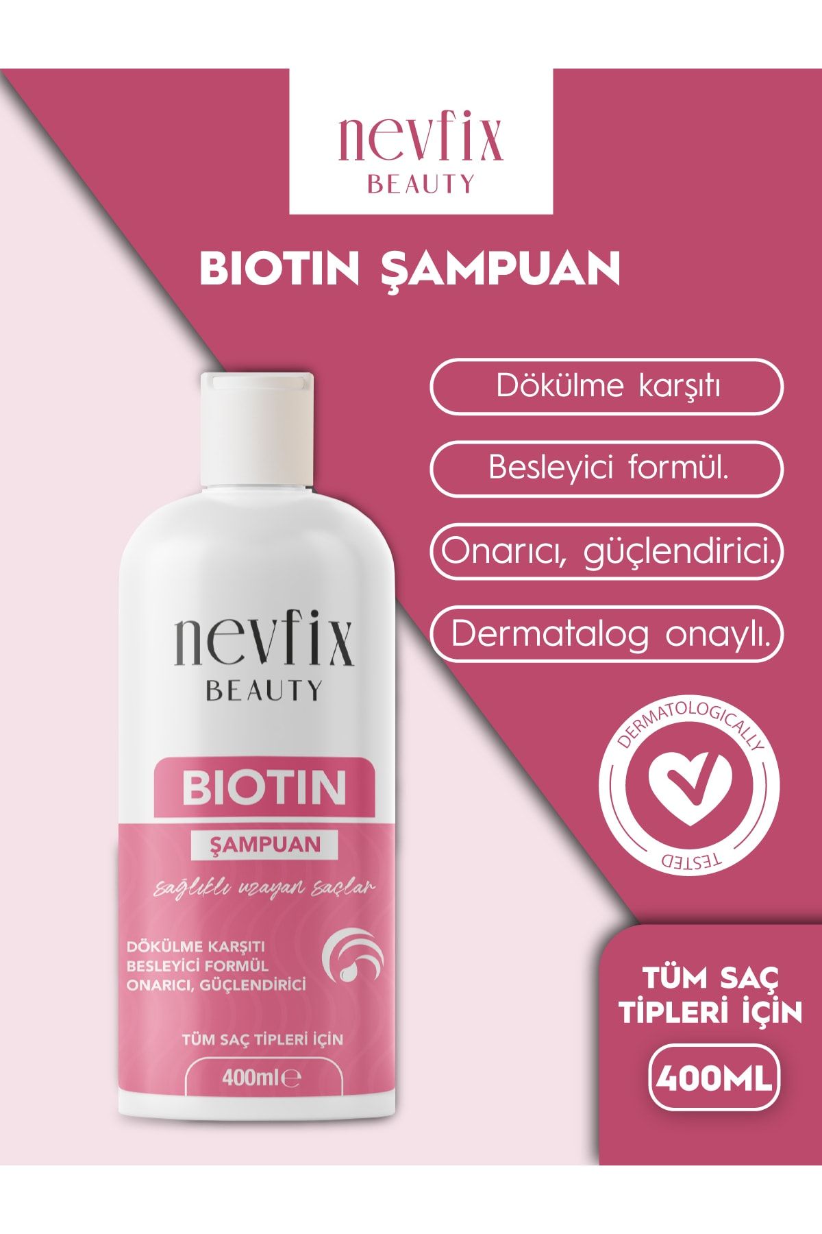 Nevfix Beauty Biotin Şampuan 400 Ml