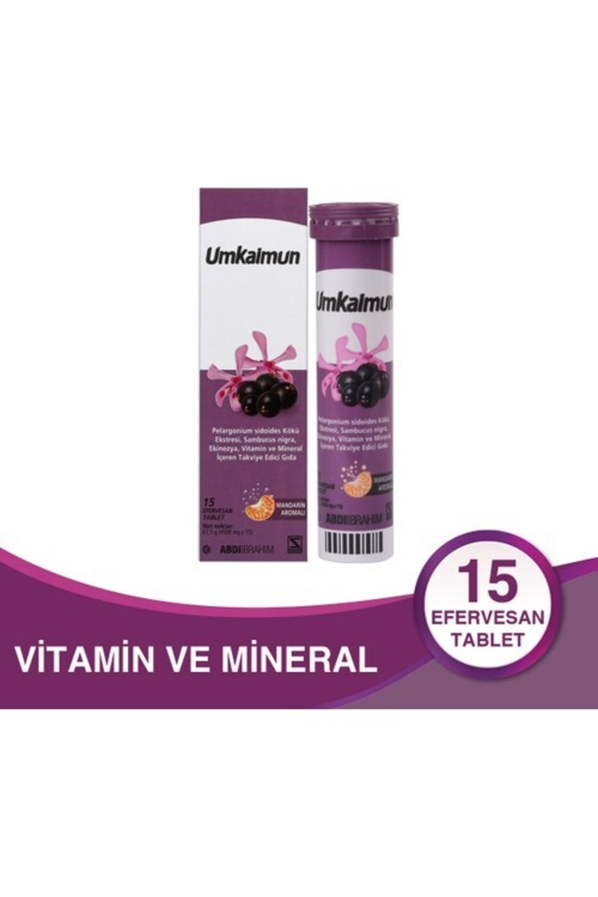 Umkaimun Vitamin Ve Mineral Efervesan 15 Tablet - Abdi Ibrahim