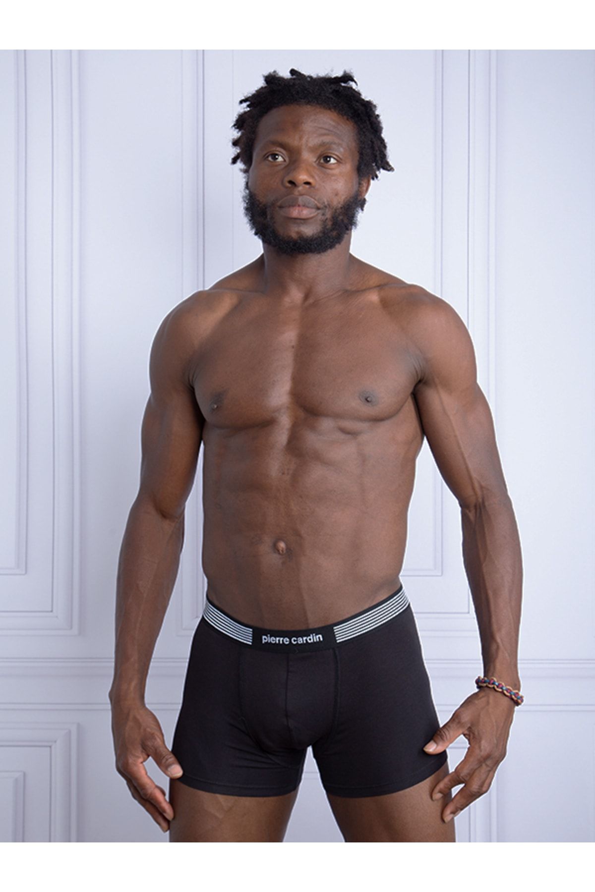 Pierre Cardin Erkek Likralı Modal Boxer 330 Siyah