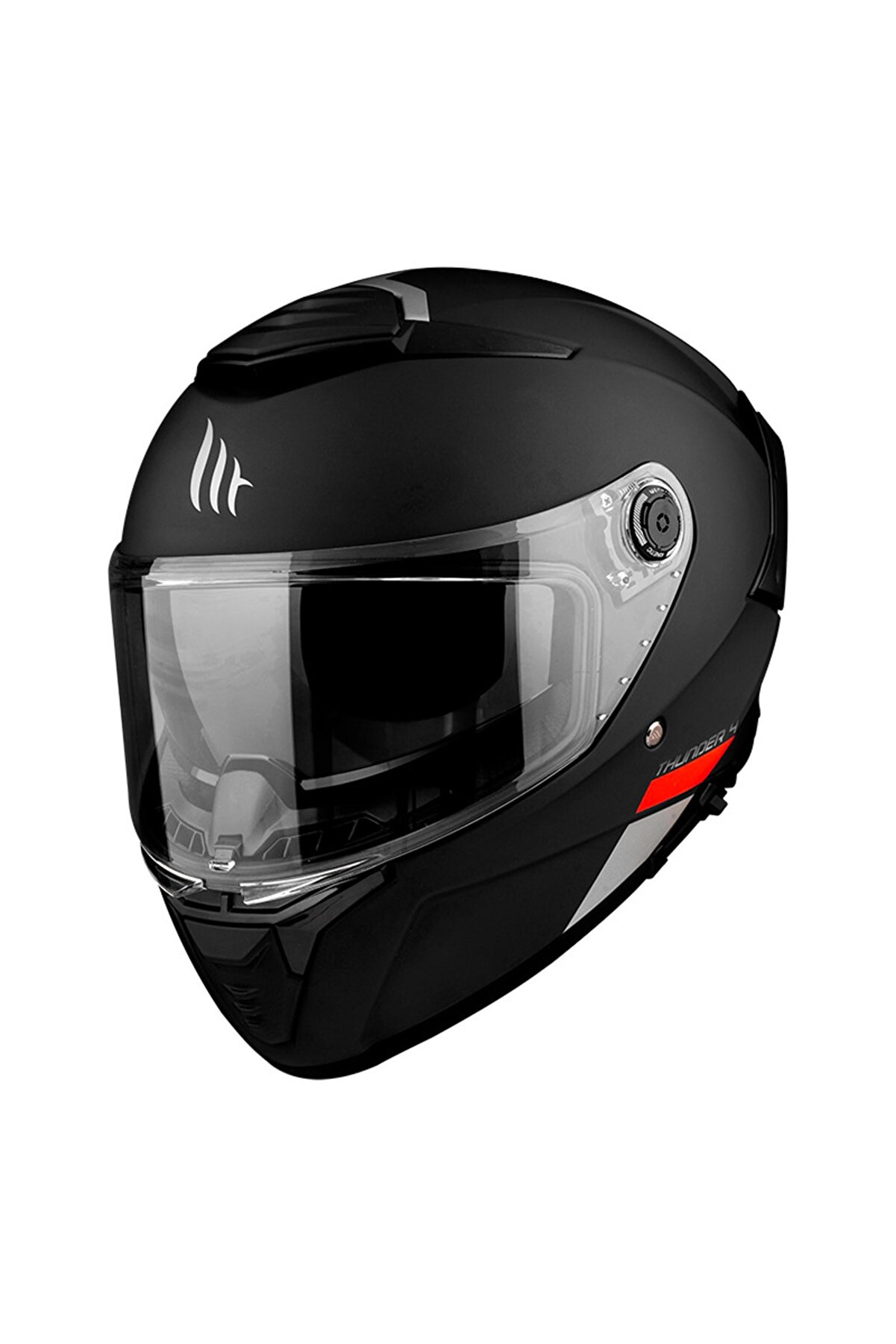 MT Helmets Kask Mt Thunder 4 Sv Solıd A1 Matt Black Şeffaf Vizör Fiyatı