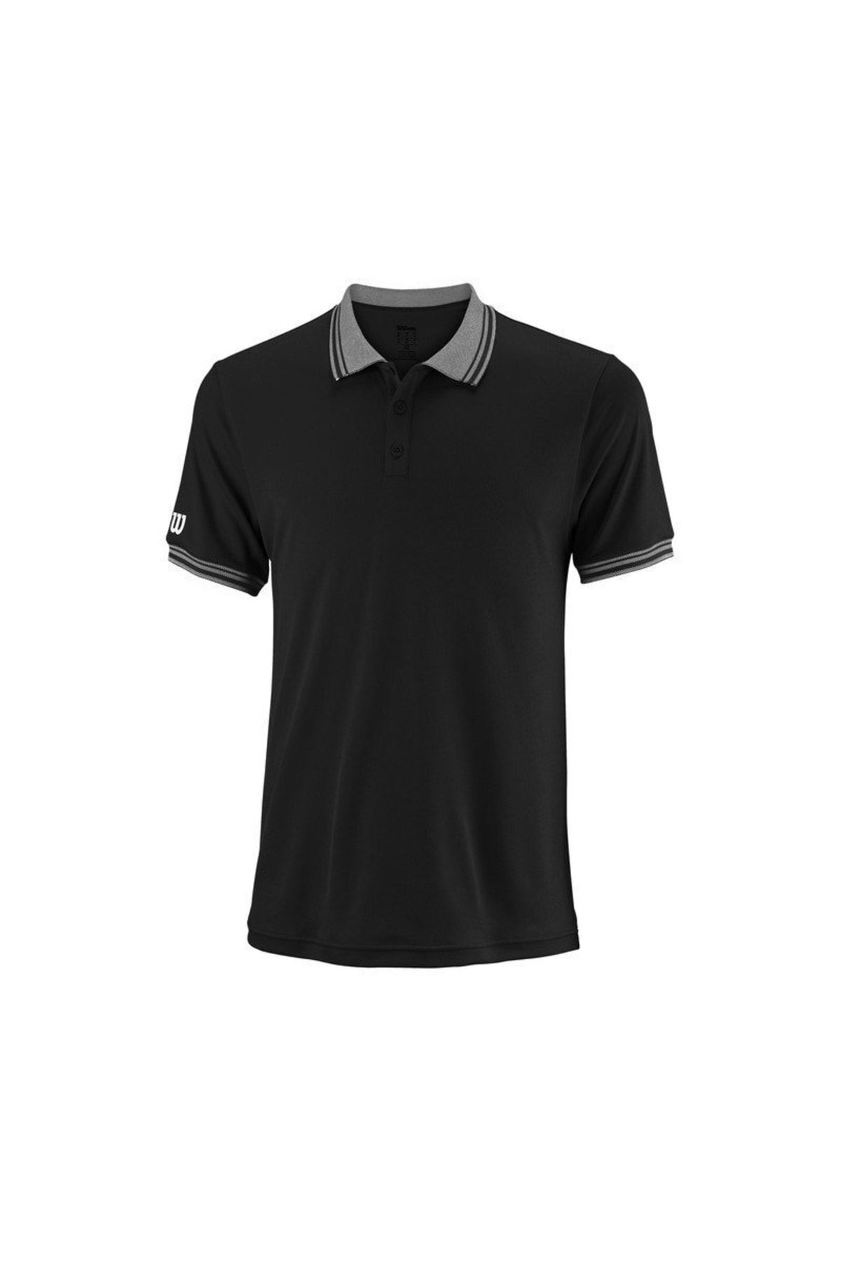 Wilson Polo Team Siyah Erkek Tenis T-shirt Wra765402