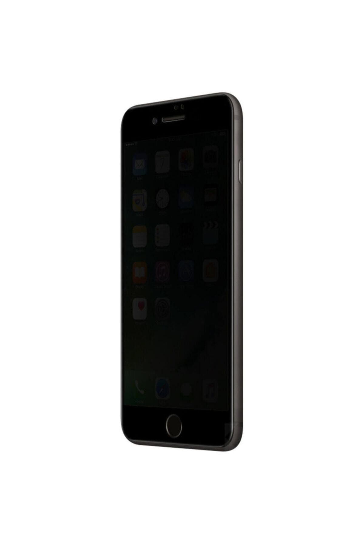 Telefon Aksesuarları Iphone 8 Plus Kavisli Gizlilik Filtreli Zengin Çarşım Hayalet Ekran Koruyucu Siyah