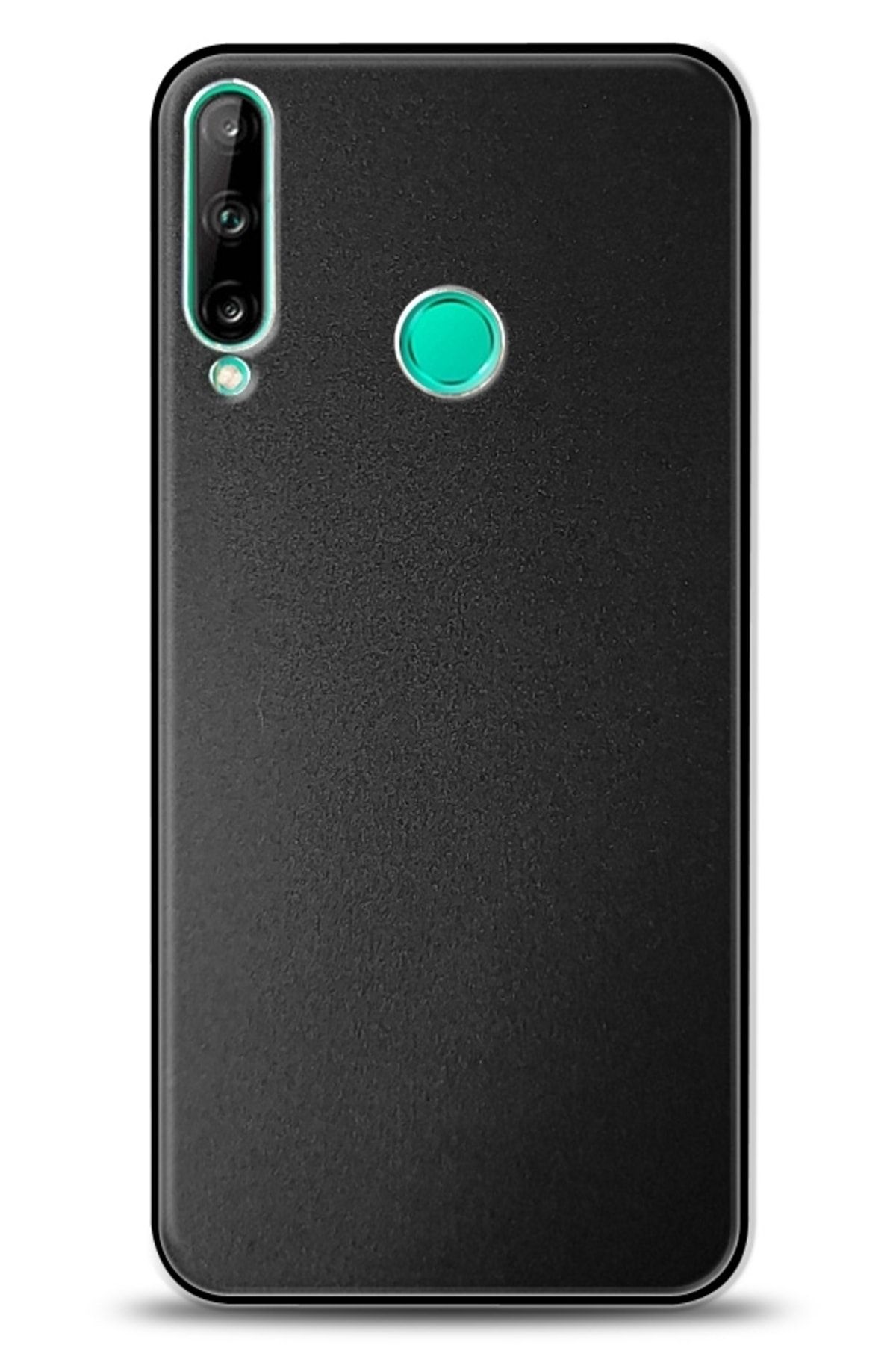 Dafoni Huawei P40 Lite E Metal Siyah Rubber Kılıf