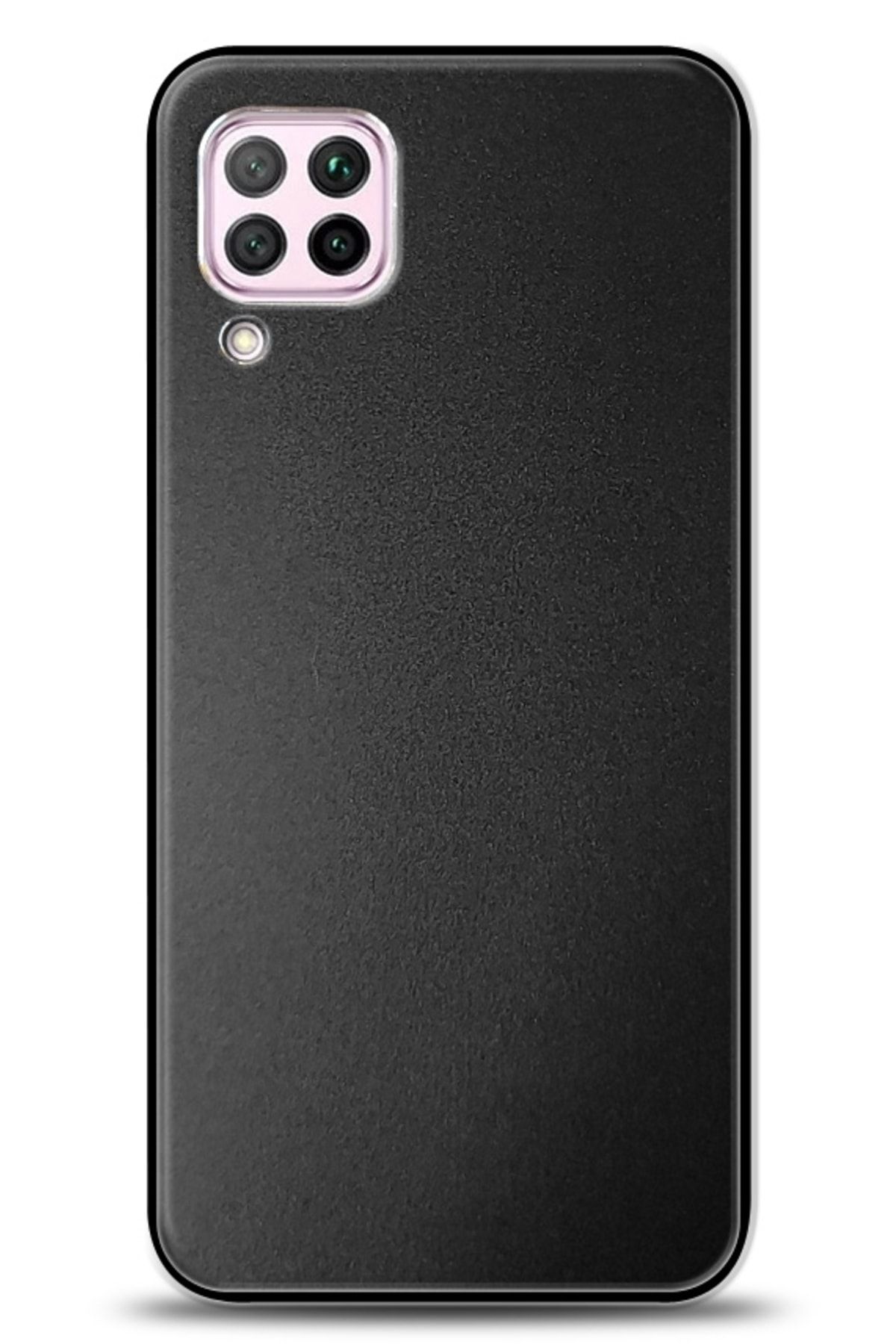 Dafoni Huawei P40 Lite Metal Siyah Rubber Kılıf
