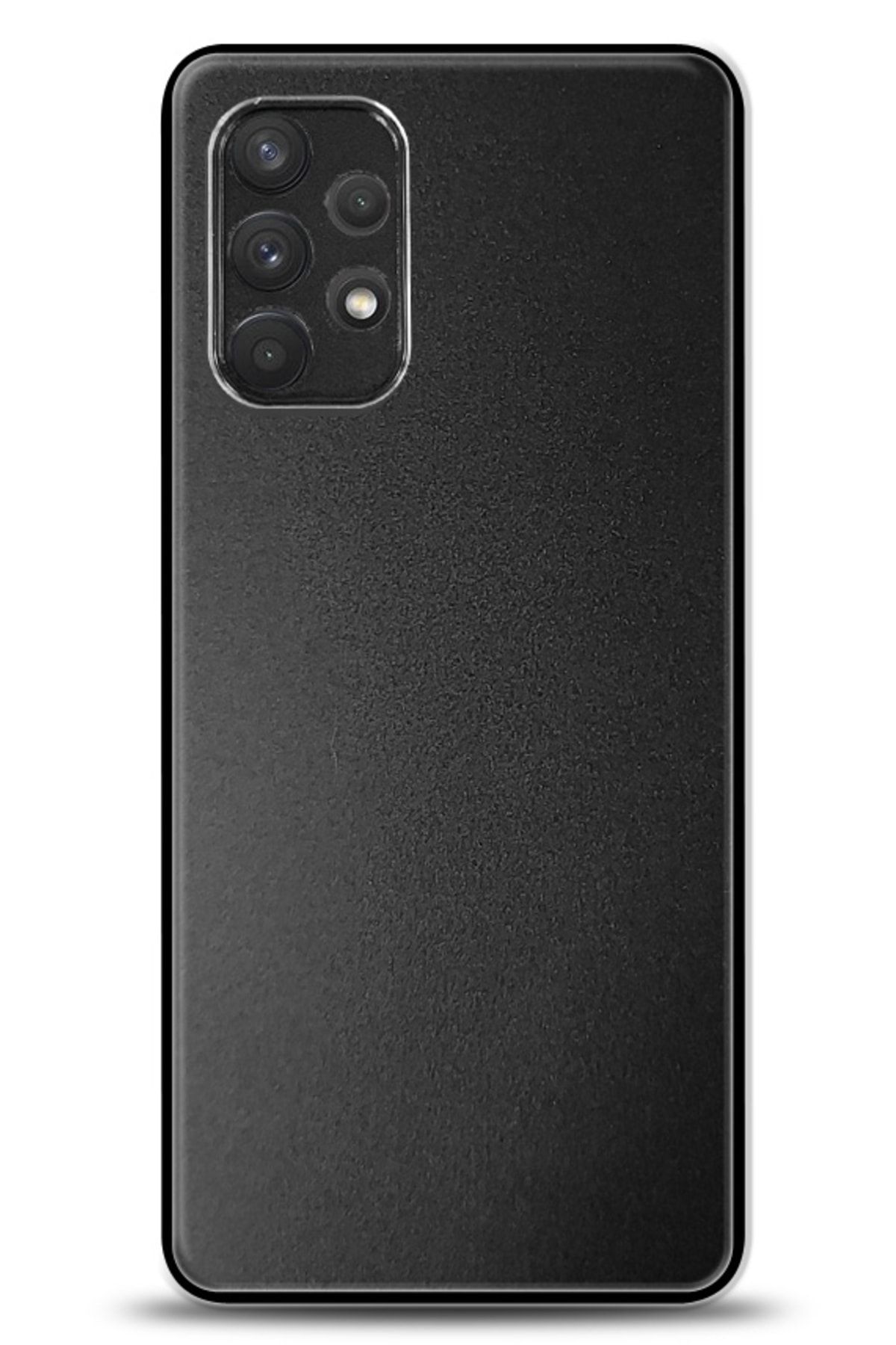 Dafoni Samsung Galaxy A32 4g Metal Siyah Rubber Kılıf
