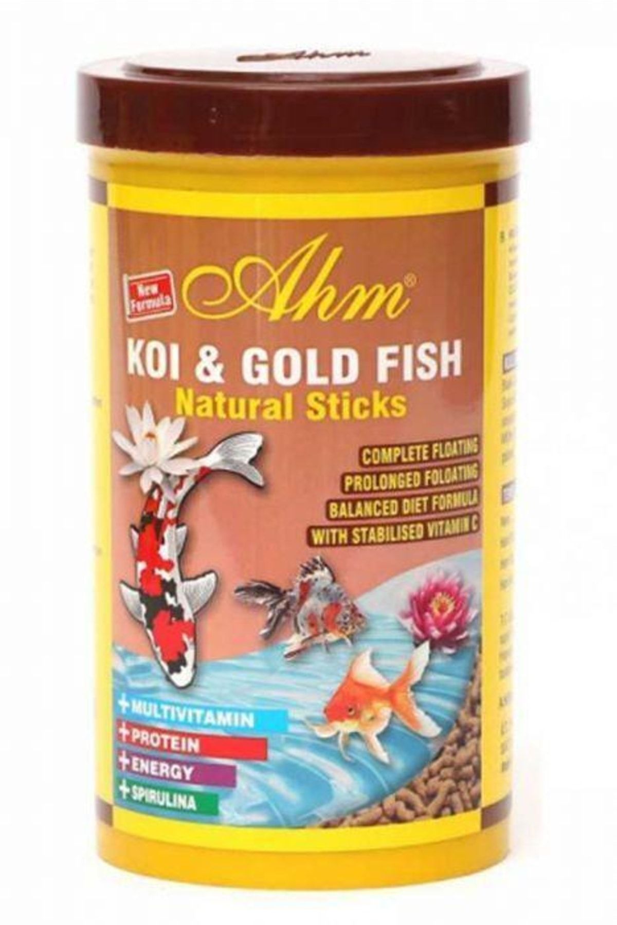 Ahm Koi Goldfish Natural Sticks 1000ml Balık Yemi