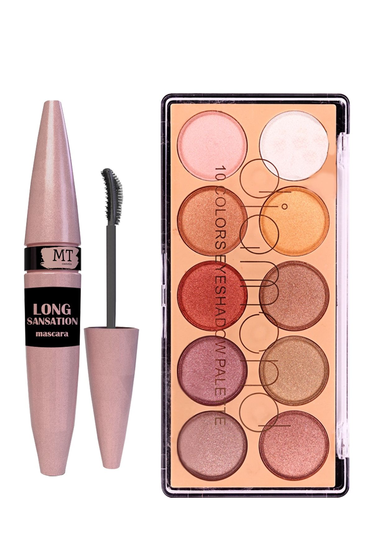 Makeuptime Mt Long Sansation Maskara 10'lu Far Paleti 02