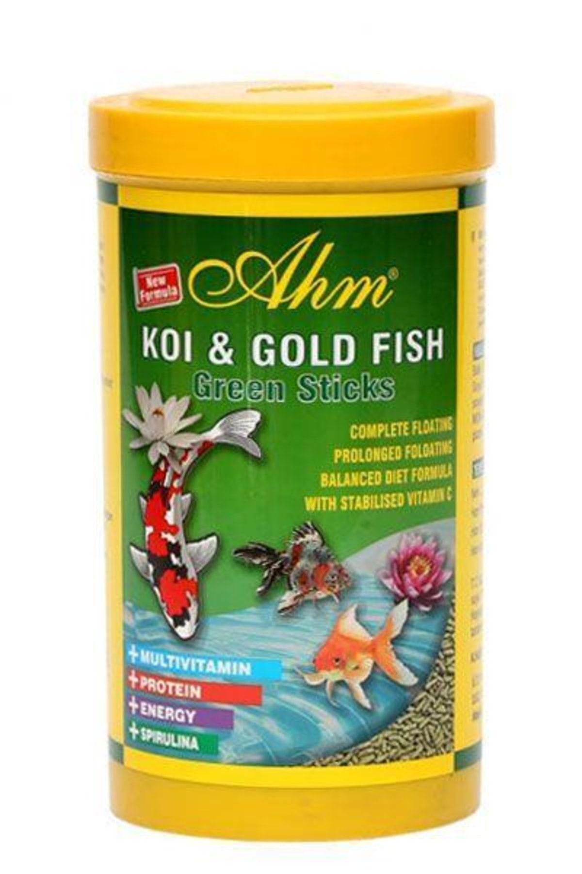 Ahm Koi Goldfish Green Sticks 1000ml Balık Yemi
