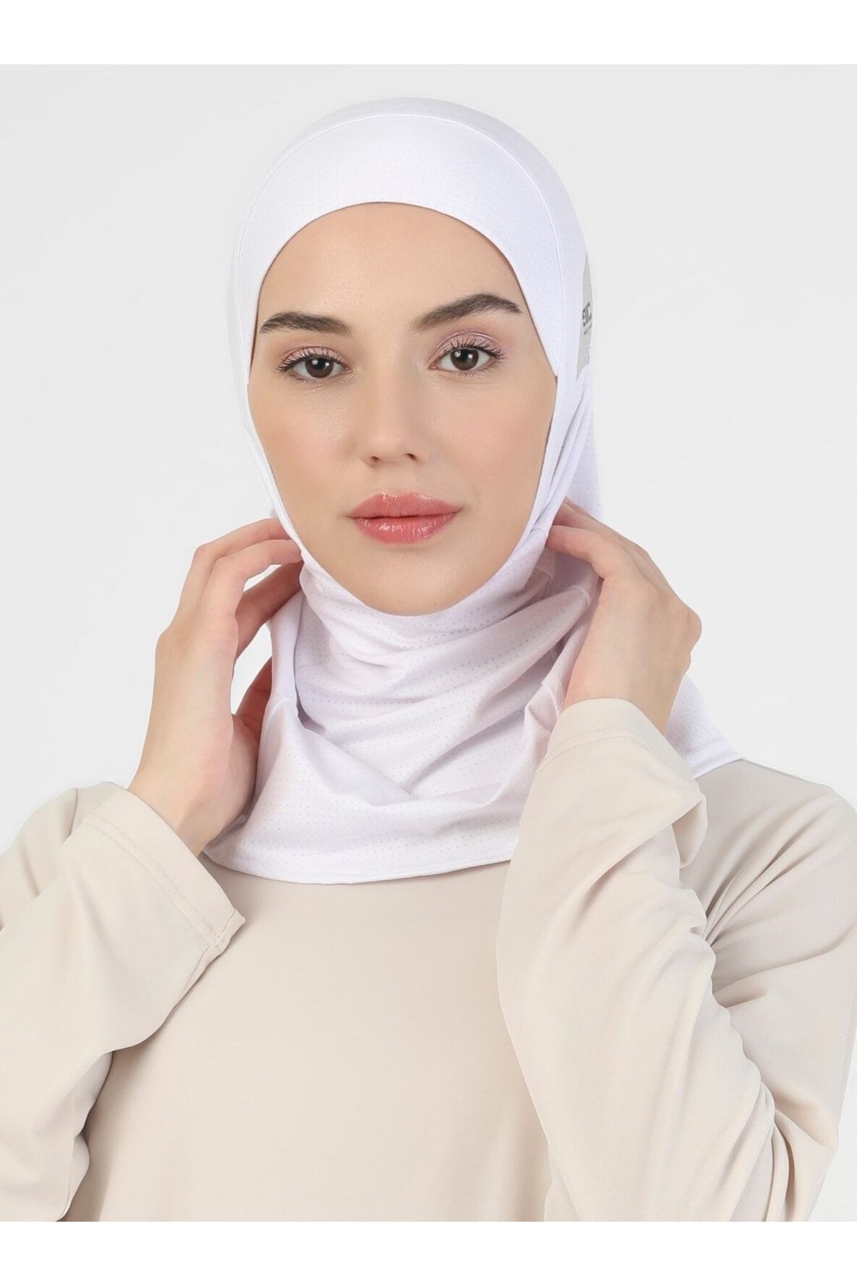 Ecardin Pro Hijab Eşarp - 02 Beyaz -