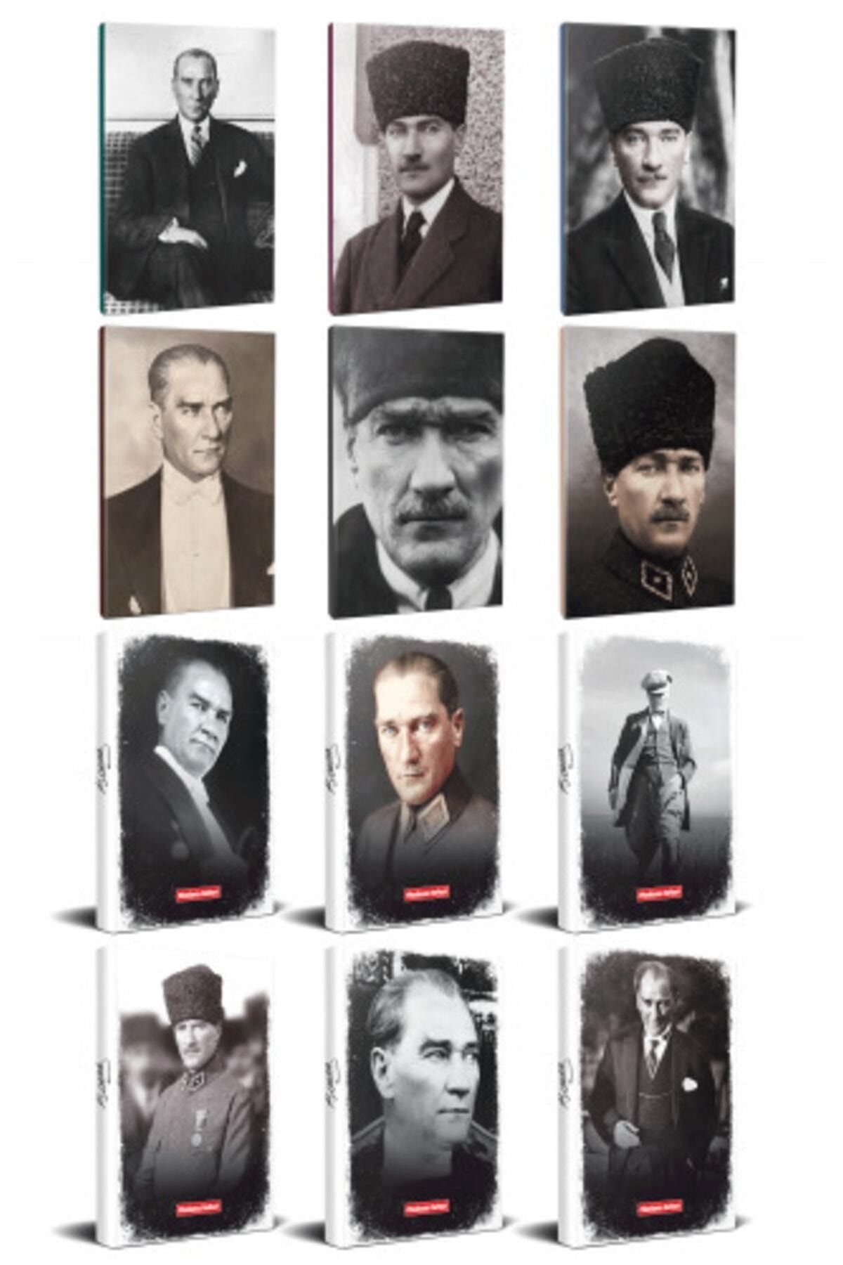 Halk Kitabevi 12Li Atatürk 64 Sayfa 13,5X19,5Cm Defter Ve 176
Sayfa Planlama Defteri Seti -1