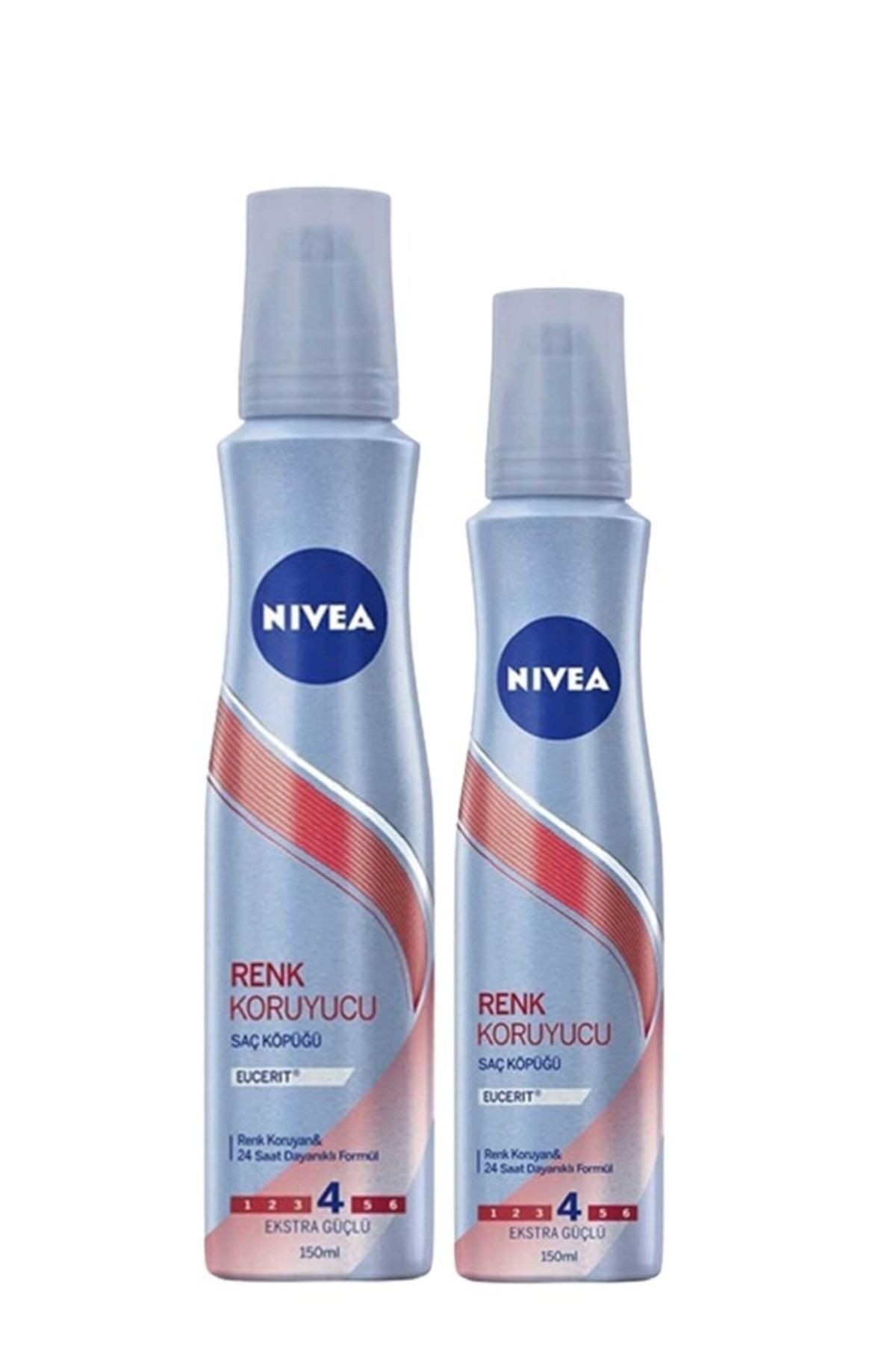 NIVEA Extra Güçlü 24 Saat Etkili Renk Koruyu Saç Spreyi Ve Köpüğü 250 Ml + 150 Ml