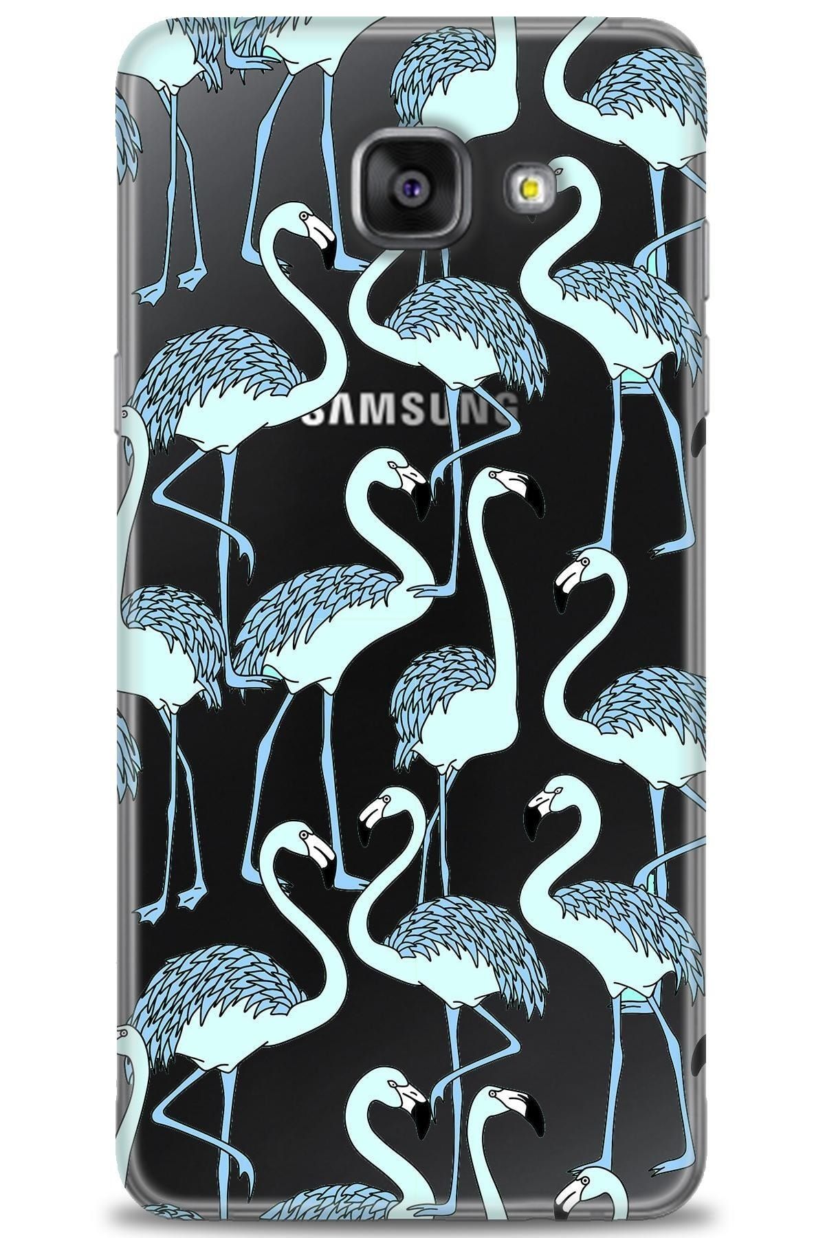 adveksiyon Samsung Galaxy A5 2016 / A510 Kılıf Hd Baskılı Kılıf - Flamingo Seri + Nano Micro Ekran Koruyucu