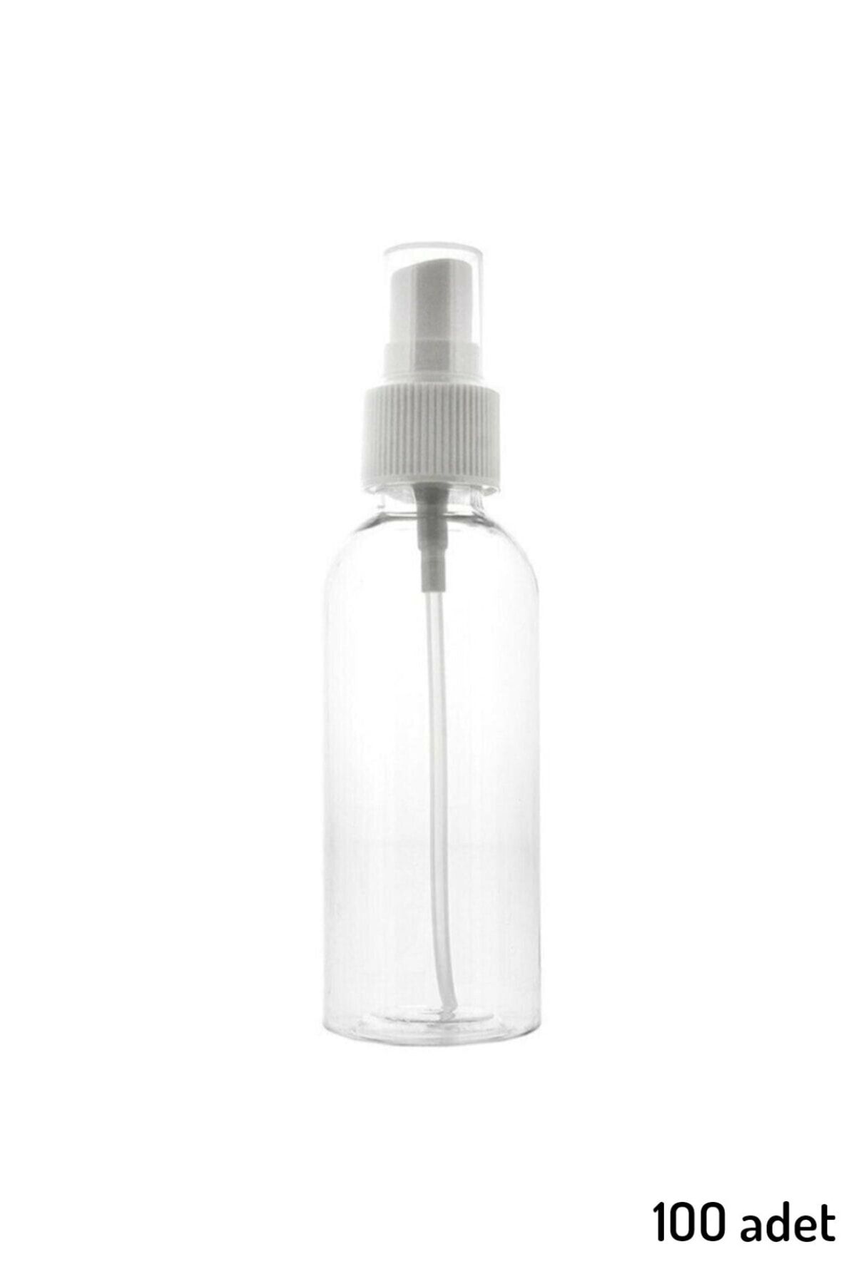 JULIANO 100 Adet 100 ml Boş Şişe Spreyli Kolonya Şişesi Doldurulabilir Cep Plastik Dezenfektan Parfüm Şişes