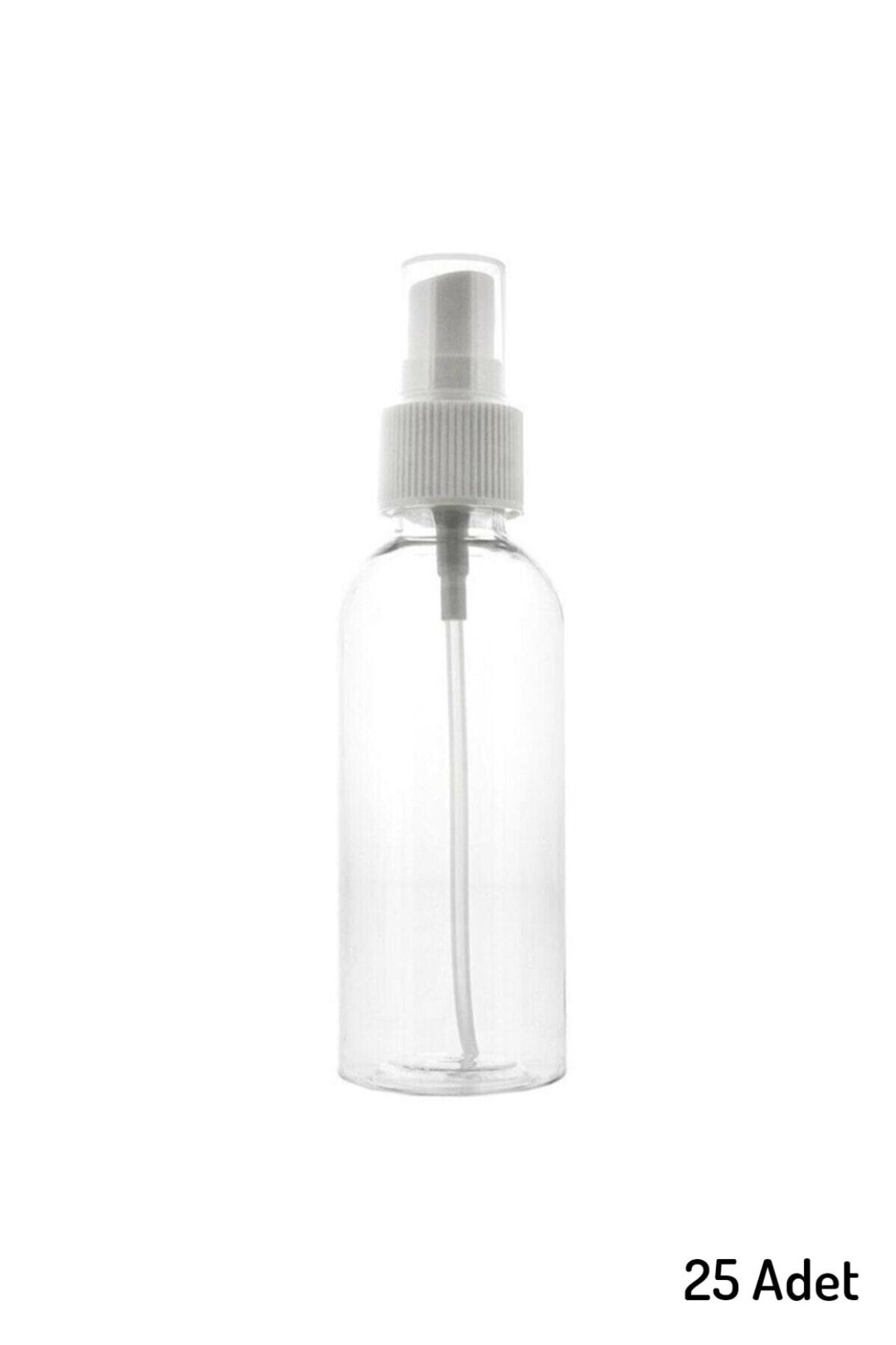 JULIANO 25 Adet 100 ml Boş Şişe Spreyli Kolonya Şişesi Doldurulabilir Cep Plastik Dezenfektan Parfüm Şişesi