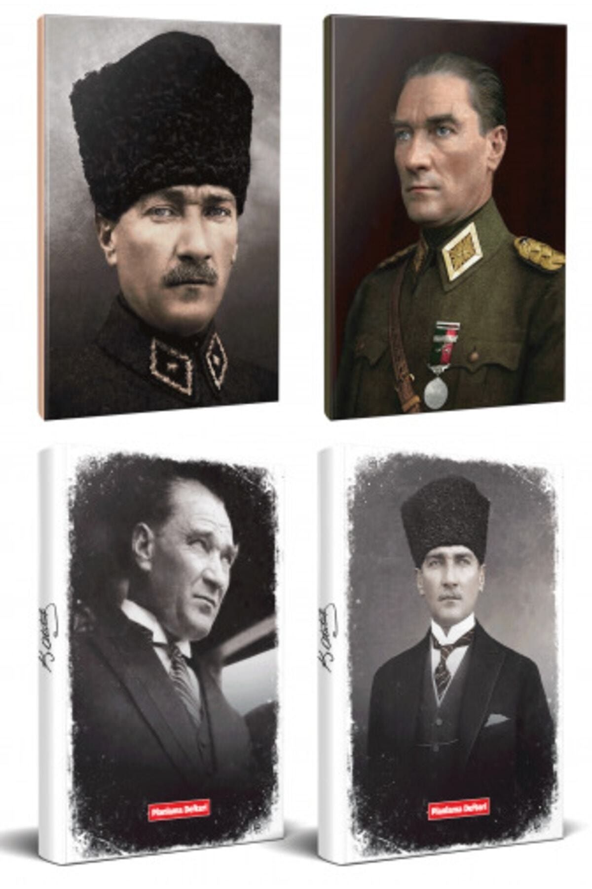 Halk Kitabevi 4Lü Atatürk 64 Sayfa 13,5X19,5Cm Defter Ve 176
Sayfa Planlama Defteri Seti -27
