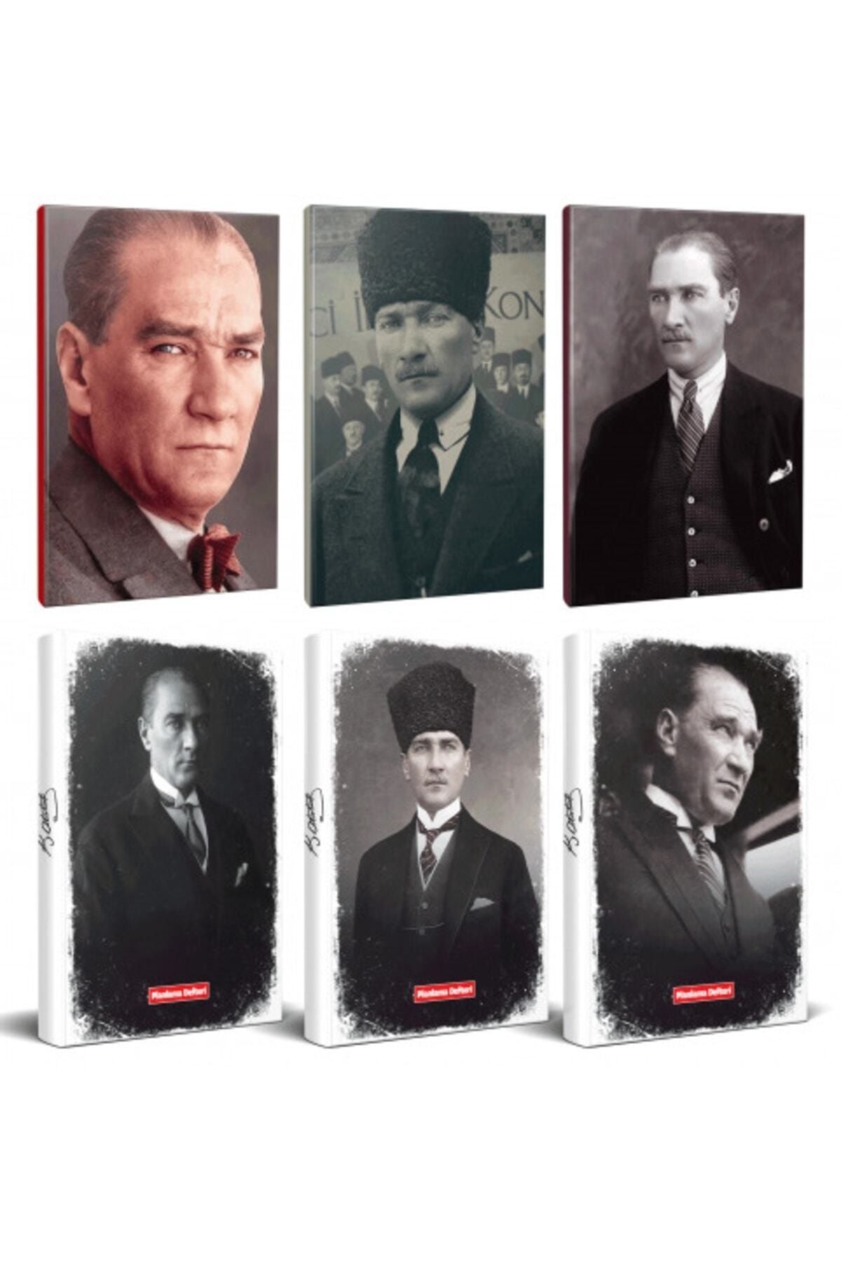 Halk Kitabevi 6Lı Atatürk 64 Sayfa 13,5X19,5Cm Defter Ve 176
Sayfa Planlama Defteri Seti -7