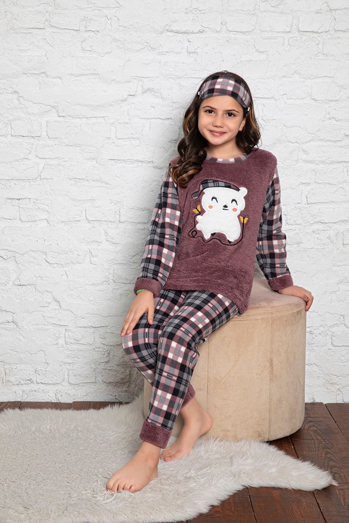 Asel Çocuk Polar Pijama Takımı