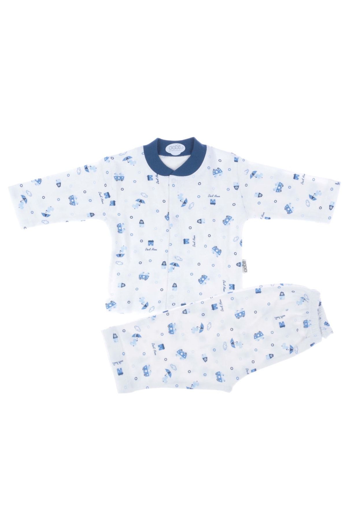 Sebi Bebe Bebek Pijama Takımı Lüx Desenli Civciv Baskılı