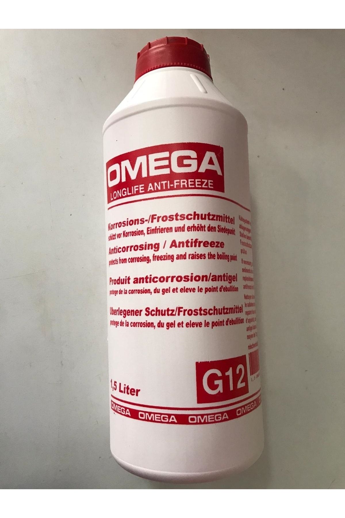 Omega 1.5 Litre Kırmızı Tam Organik Antifiriz